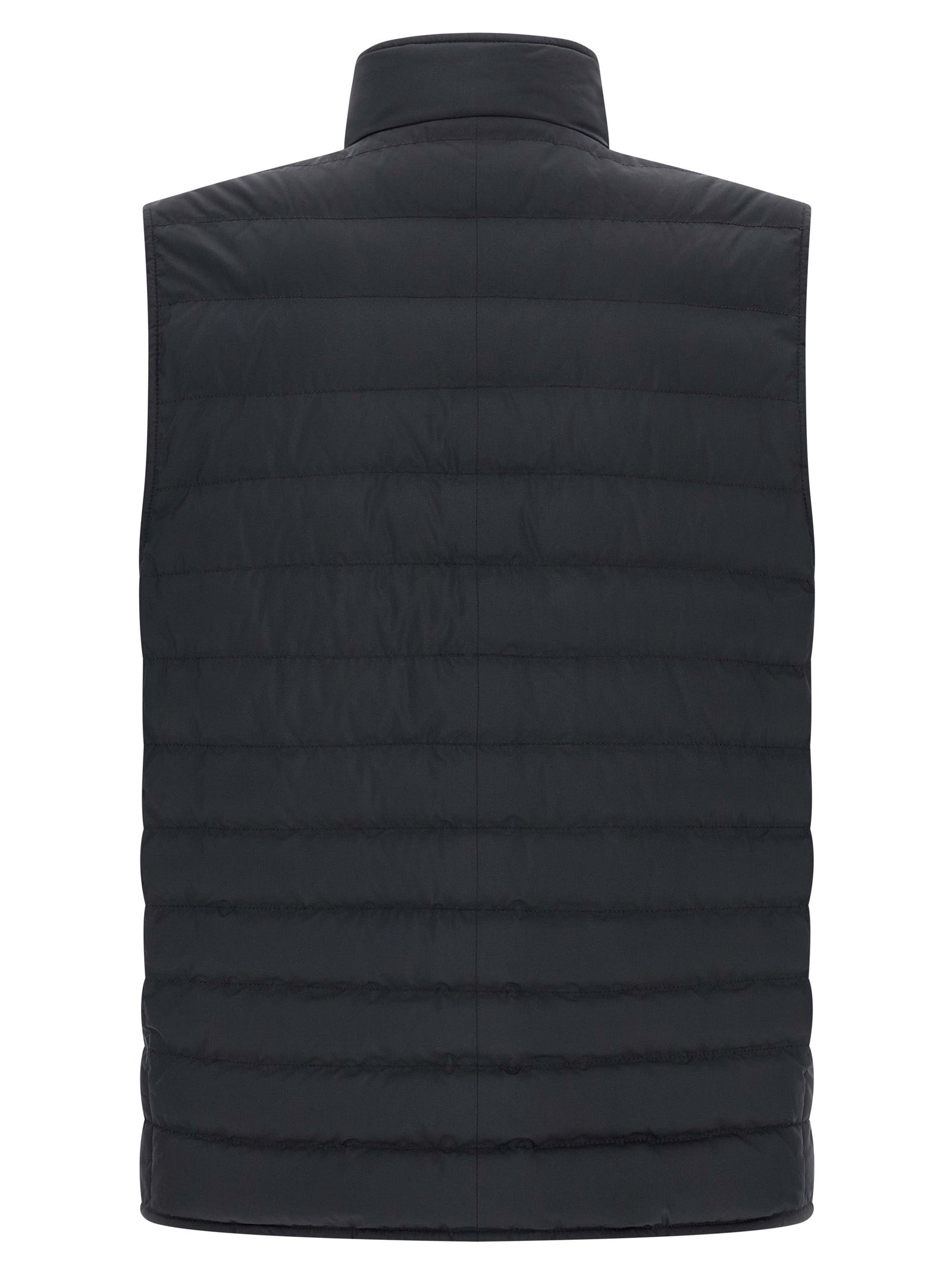Brunello Cucinelli Blue Polyester Sleeveless Men's Jacket