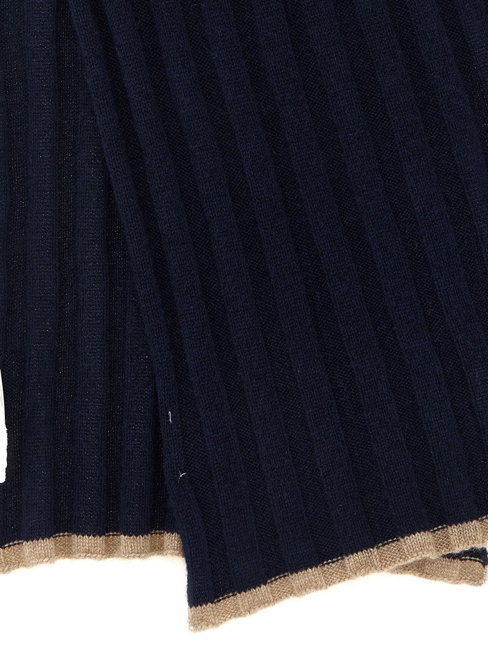 Brunello Cucinelli Blue Cashmere Men's Scarf