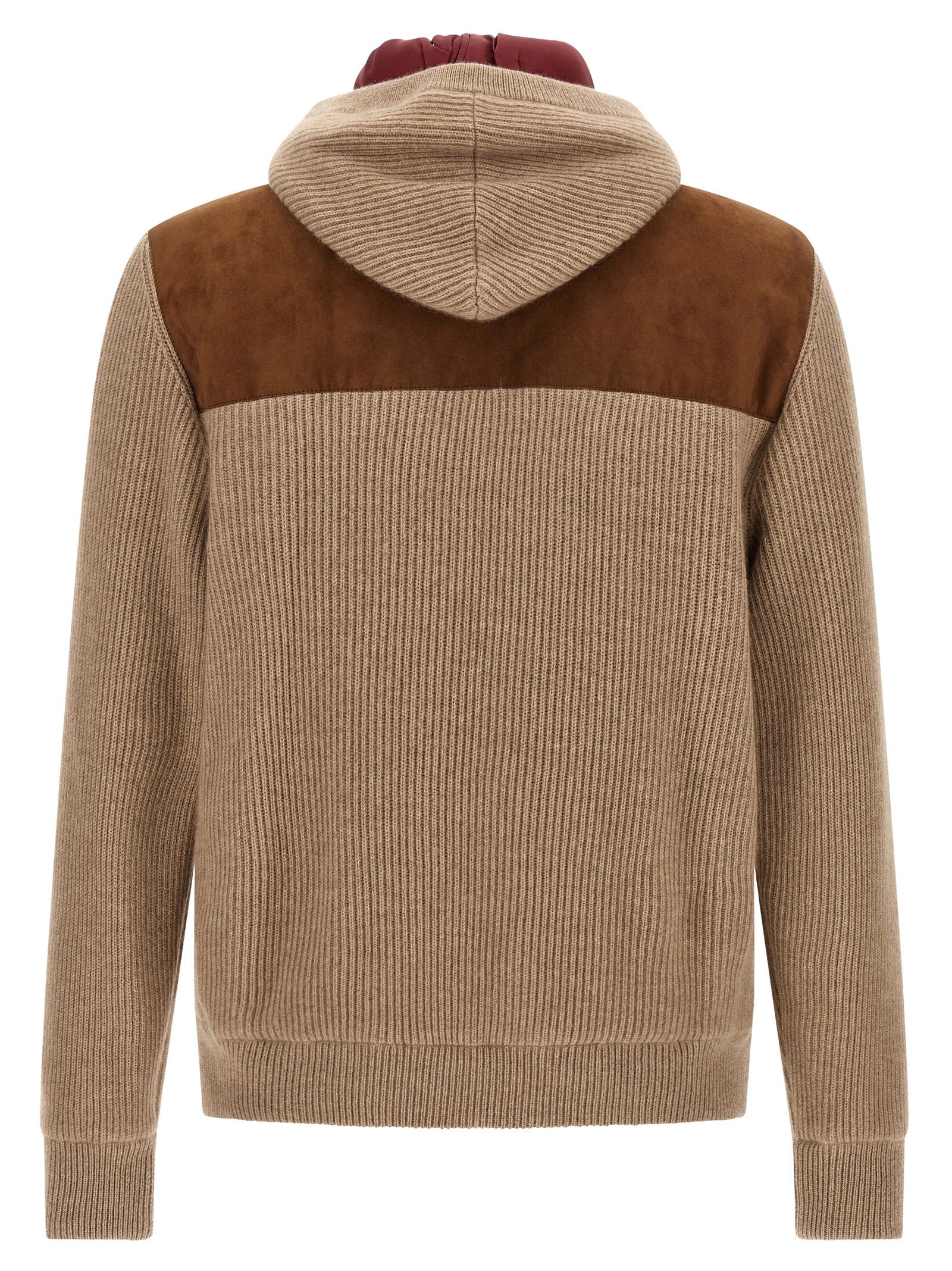 Brunello Cucinelli Brown Lamb Leather Men's Bomber