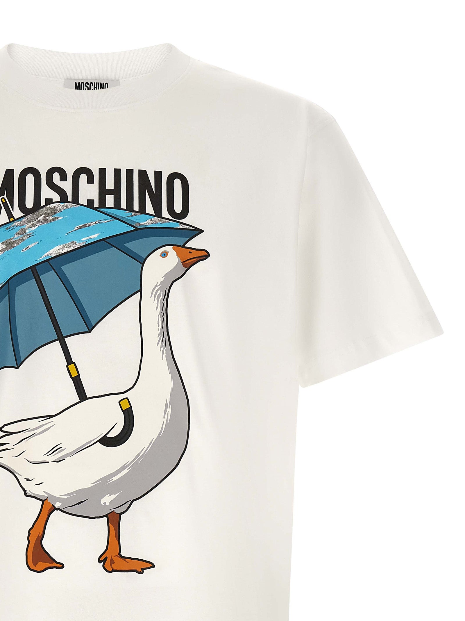 Moschino White Cotton Men's T-Shirt