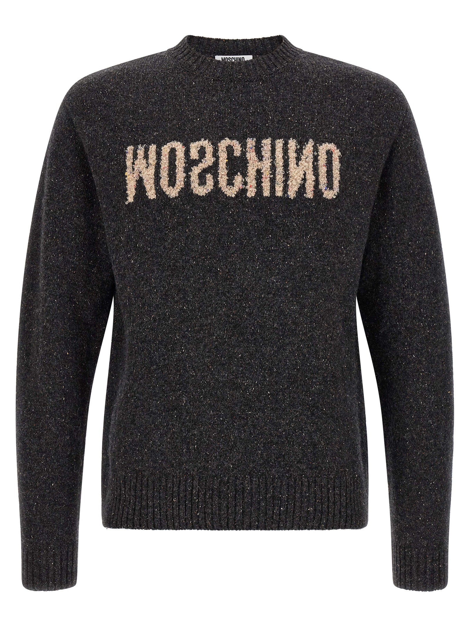 Moschino Gray Wool Men's Cardigan