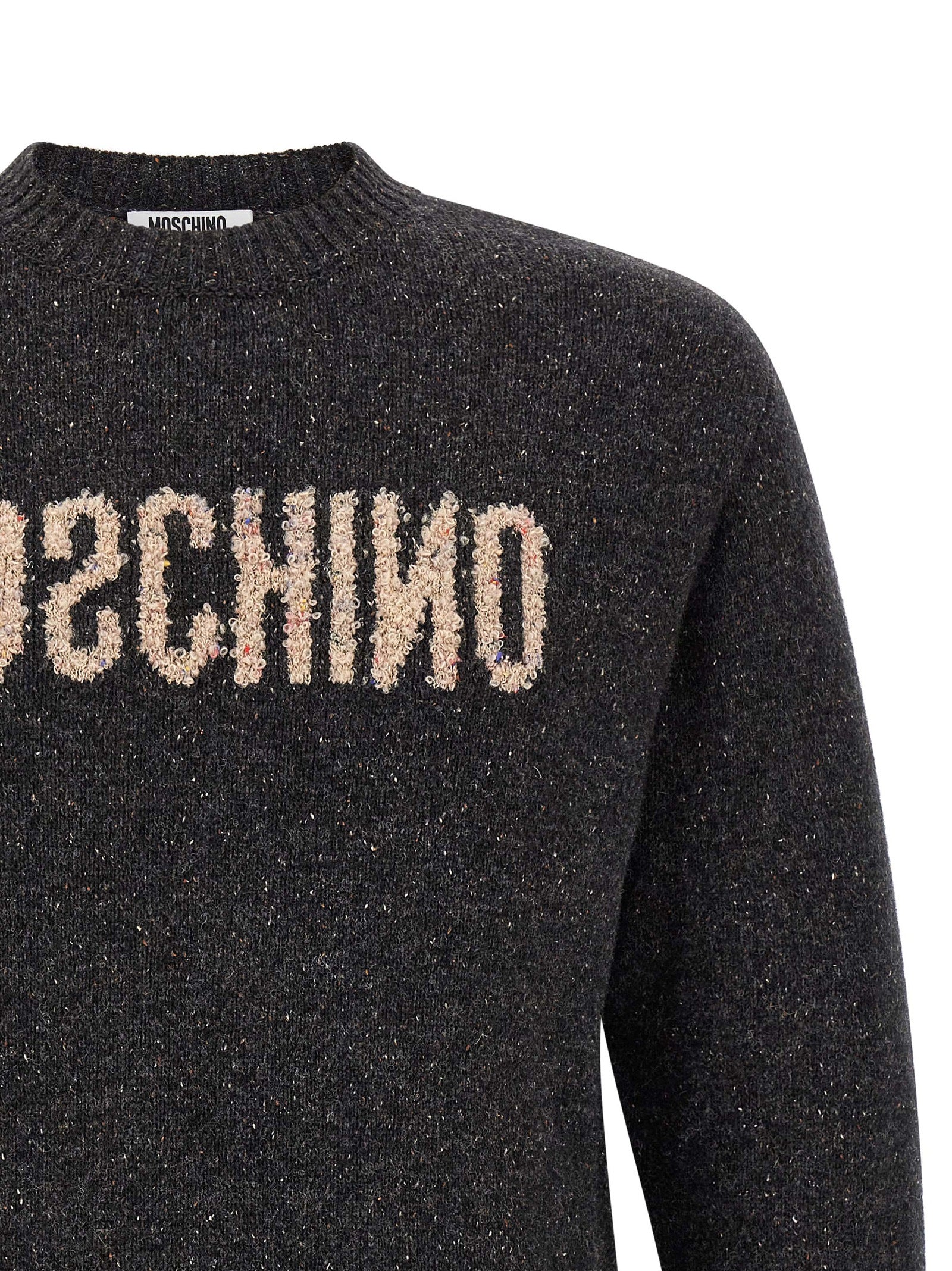 Moschino Gray Wool Men's Cardigan