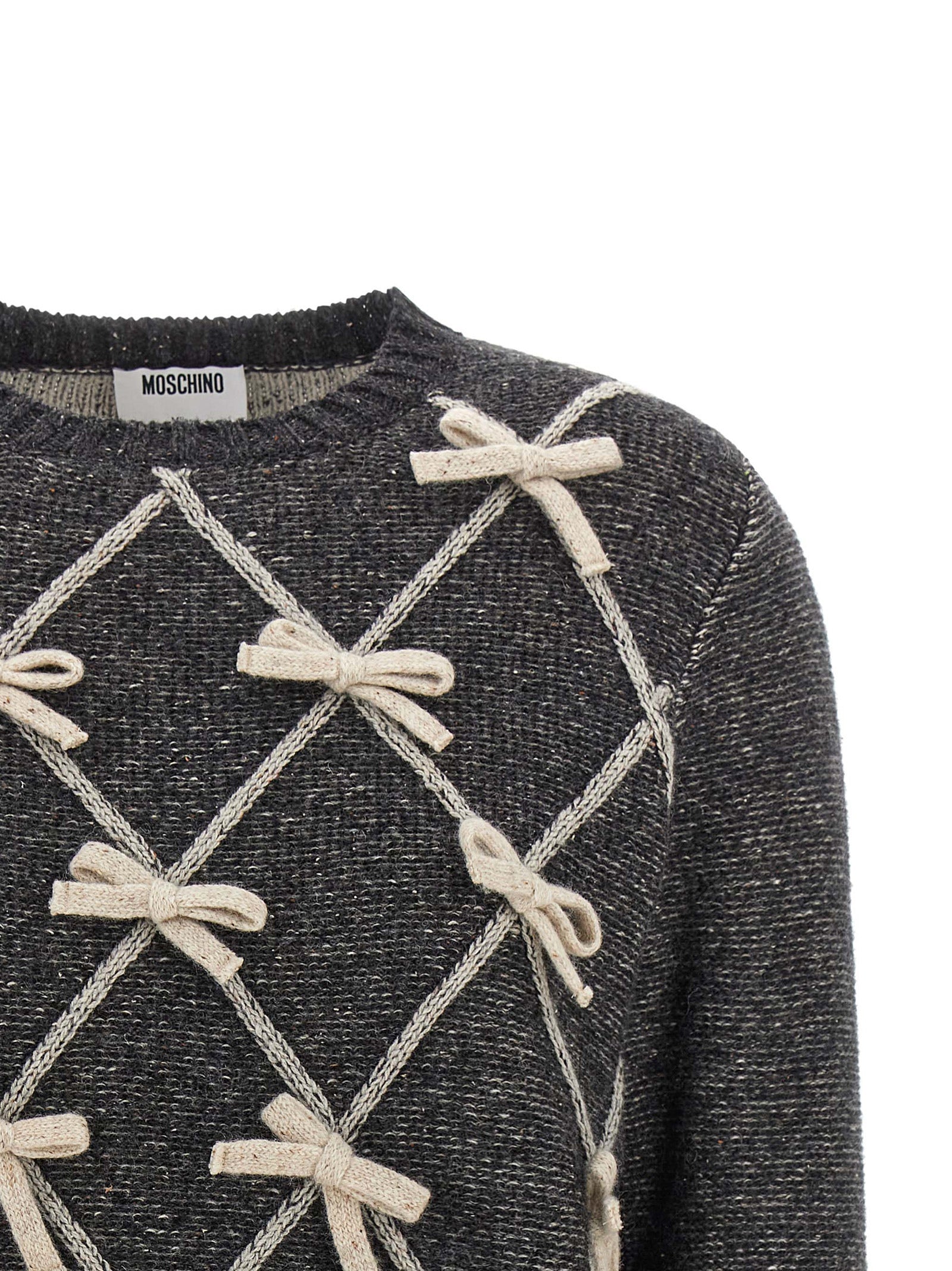 Moschino Gray Wool Women's Cardigan
