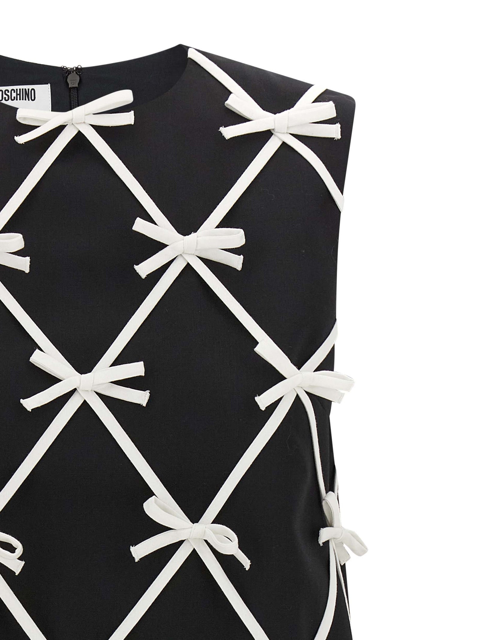 Moschino Bicolor Virgin Wool Short Women's Dress