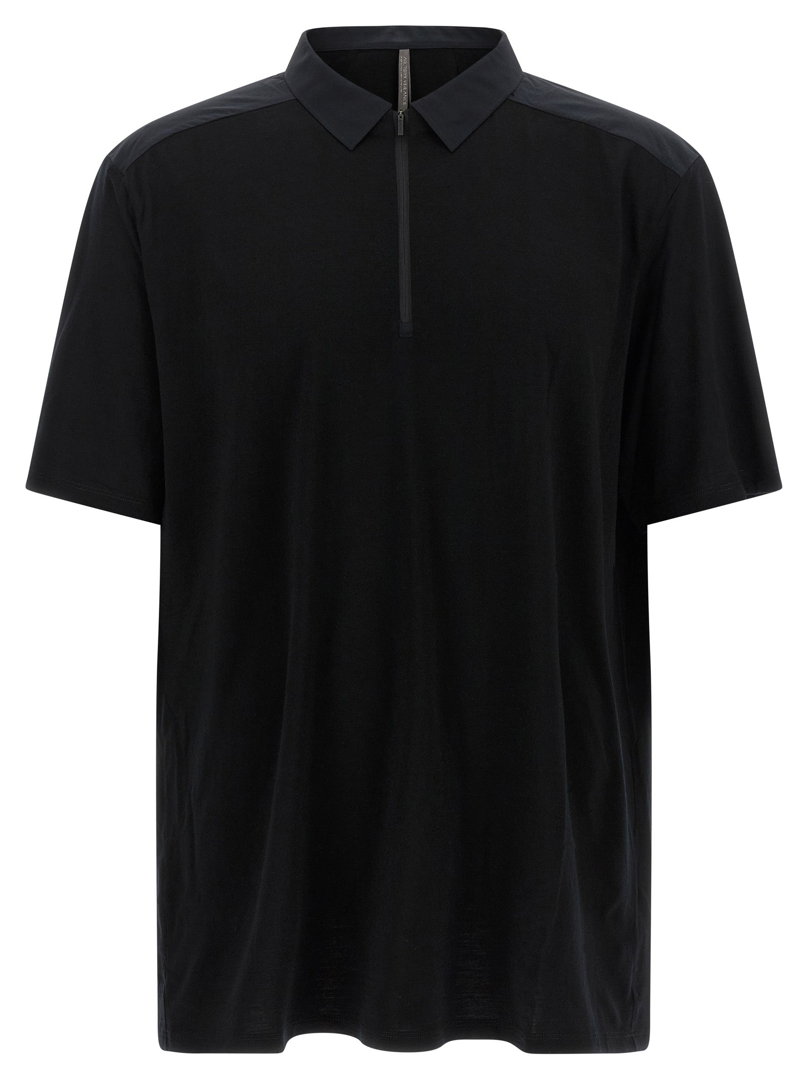 Arc'teryx Veilance Black Wool Polo Men's Shirt