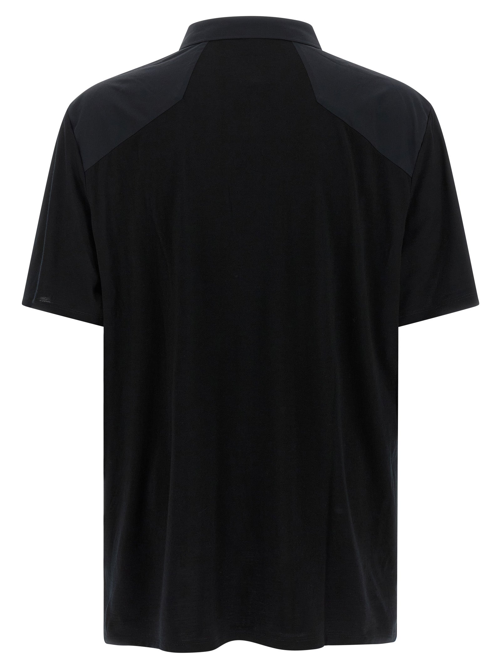 Arc'teryx Veilance Black Wool Polo Men's Shirt