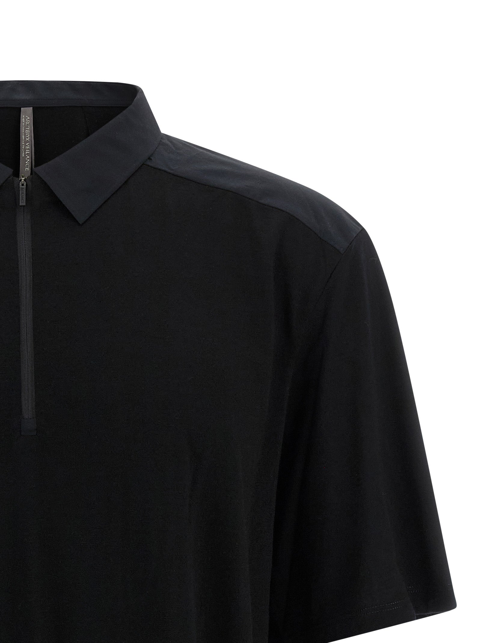 Arc'teryx Veilance Black Wool Polo Men's Shirt