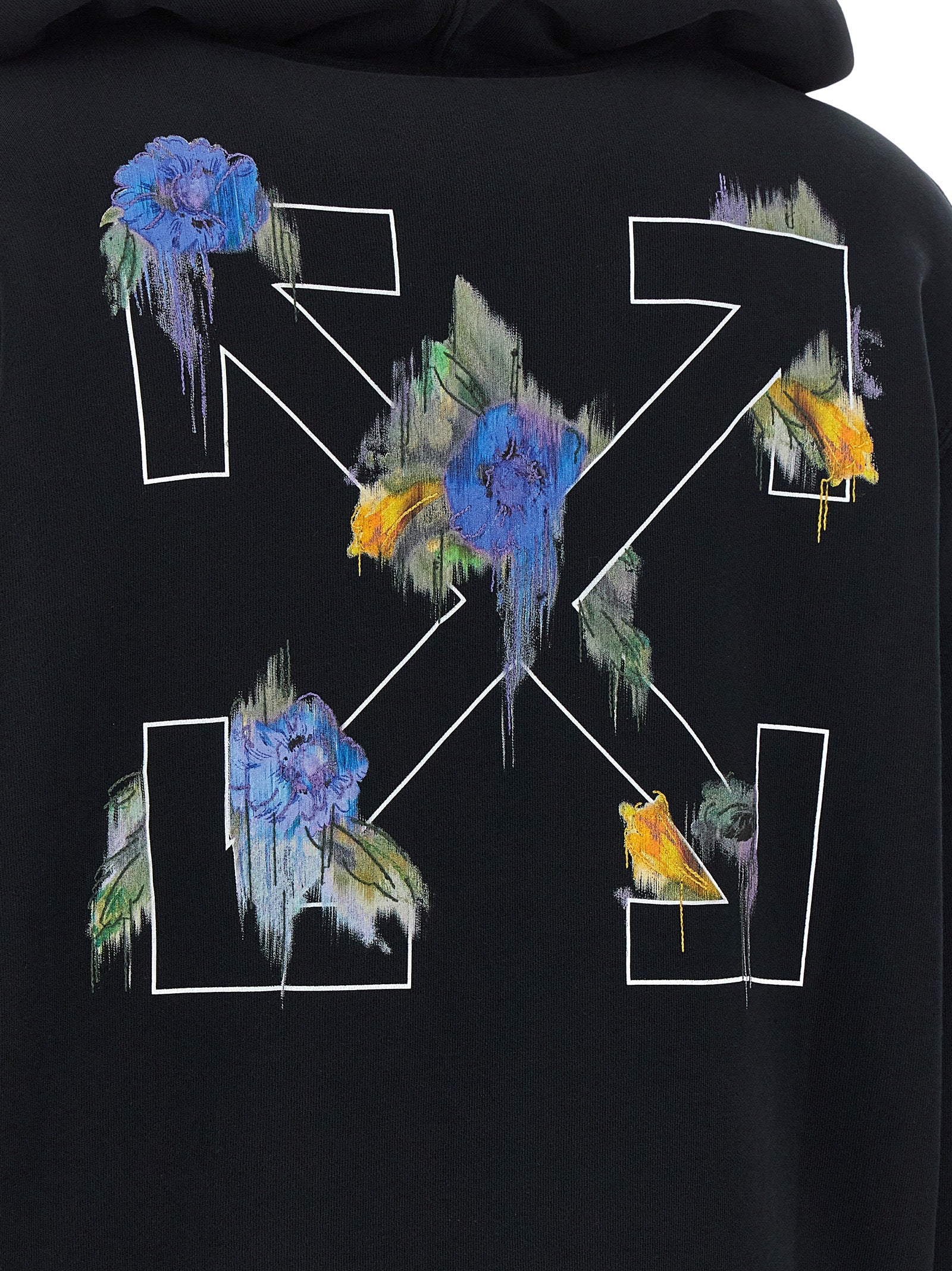 Off-White Black Cotton Women's Sweatshirt
