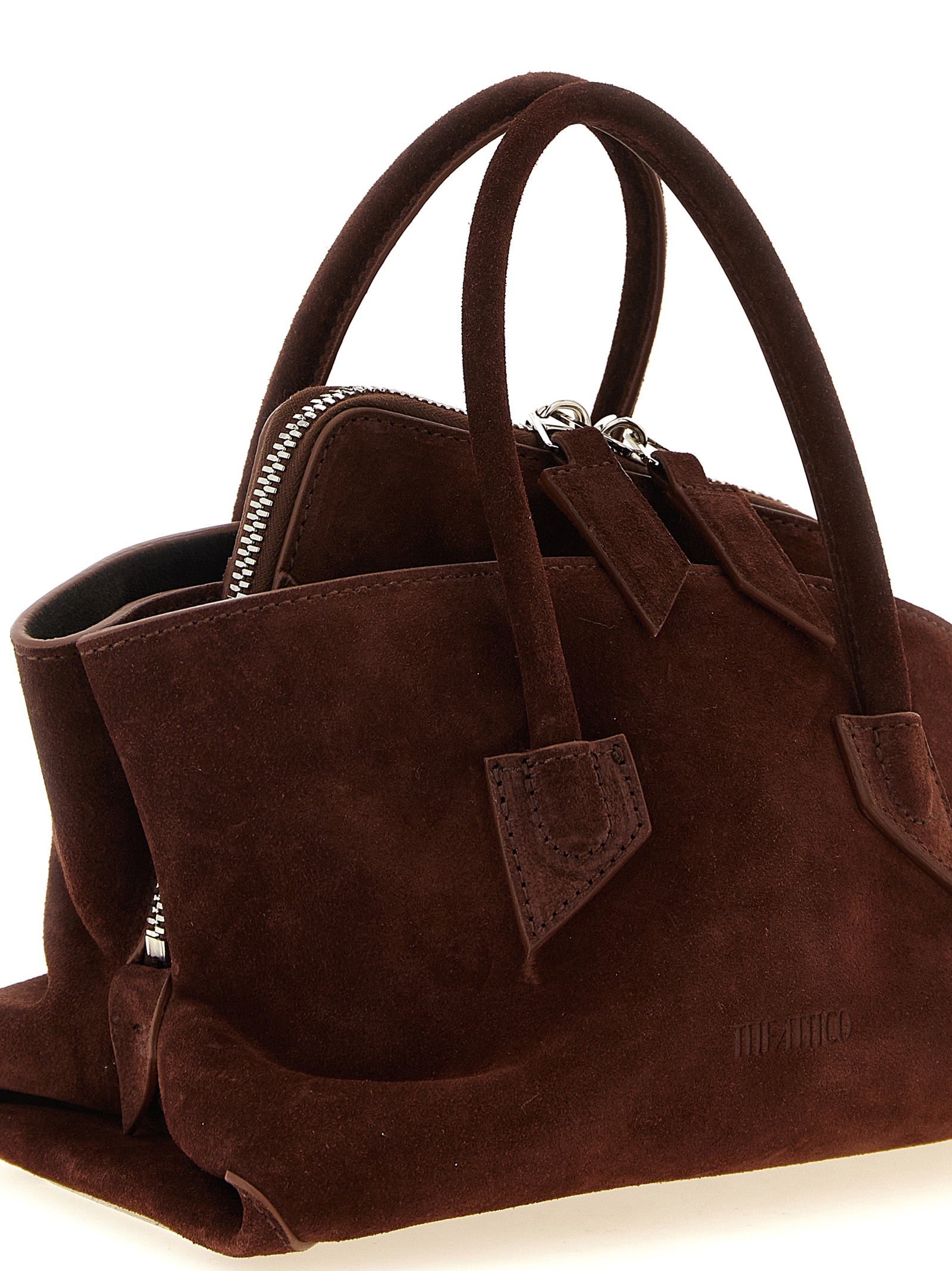 The Attico Brown Bovine Leather Women's Handbag