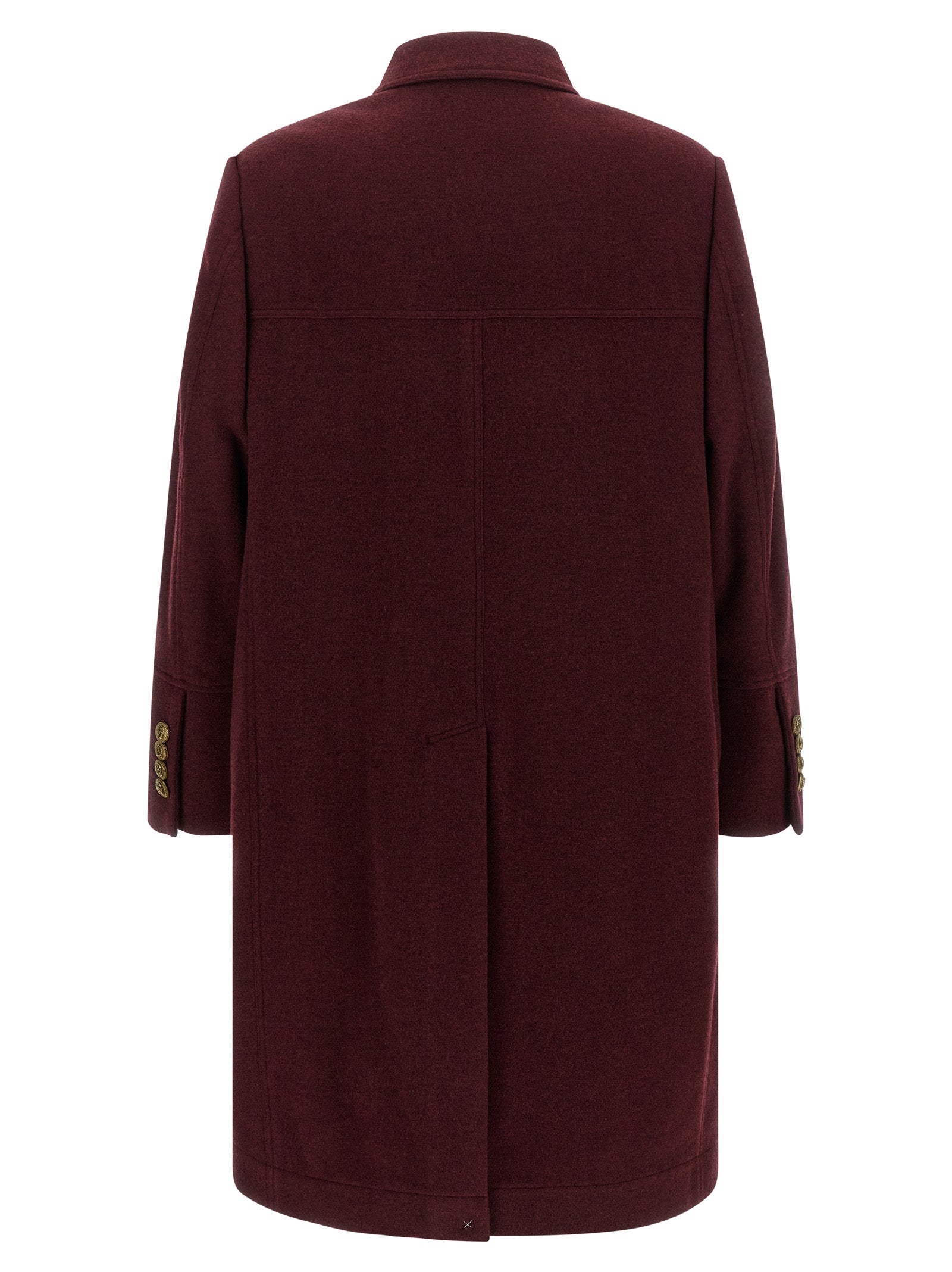 Brunello Cucinelli Bordeaux Cashmere Men's Coat