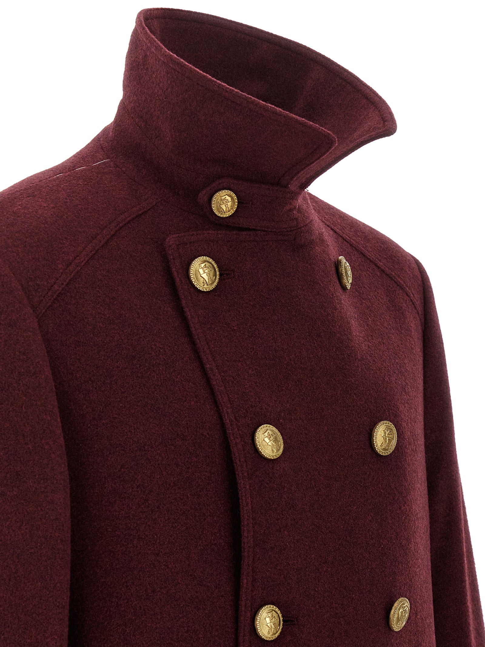 Brunello Cucinelli Bordeaux Cashmere Men's Coat