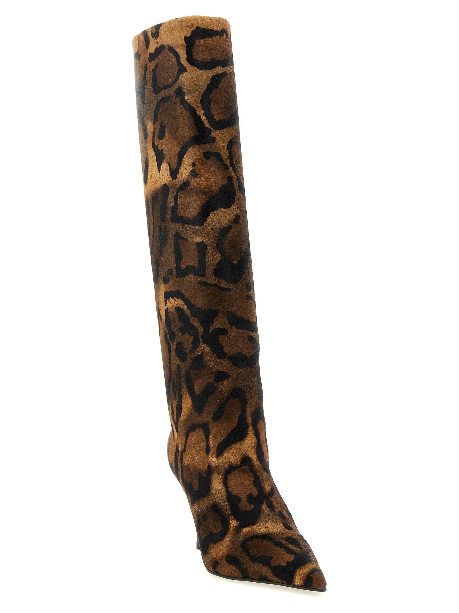 LE SILLA Brown Calfskin Over The Women's Knee