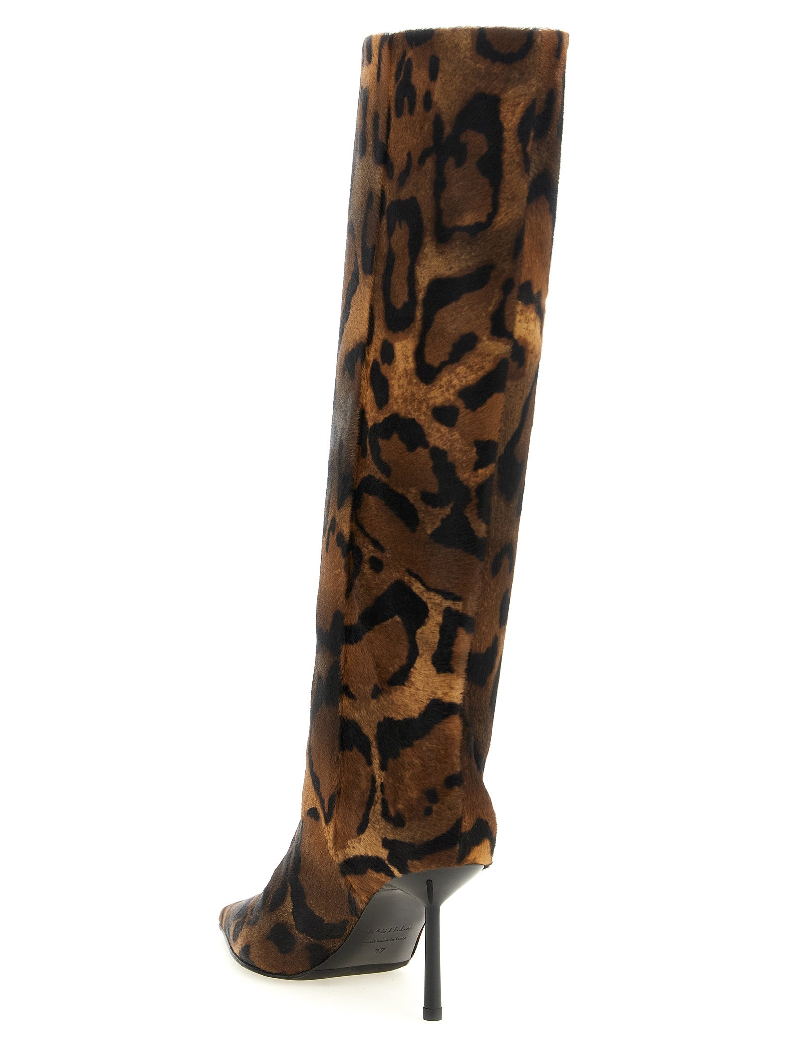 LE SILLA Brown Calfskin Over The Women's Knee