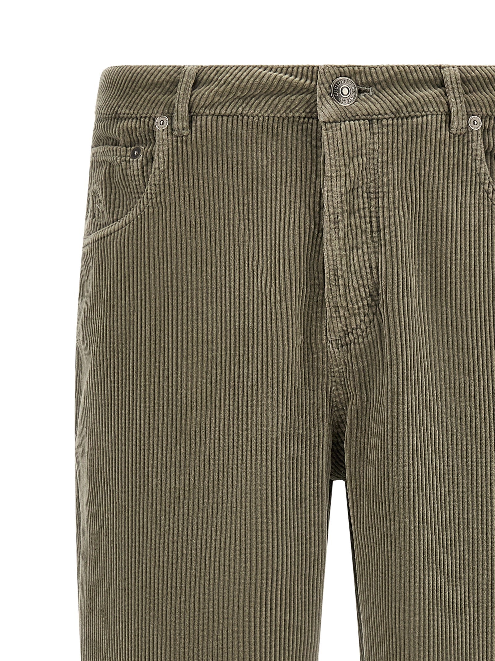 Brunello Cucinelli Bicolor Cotton Casual Men's Pants