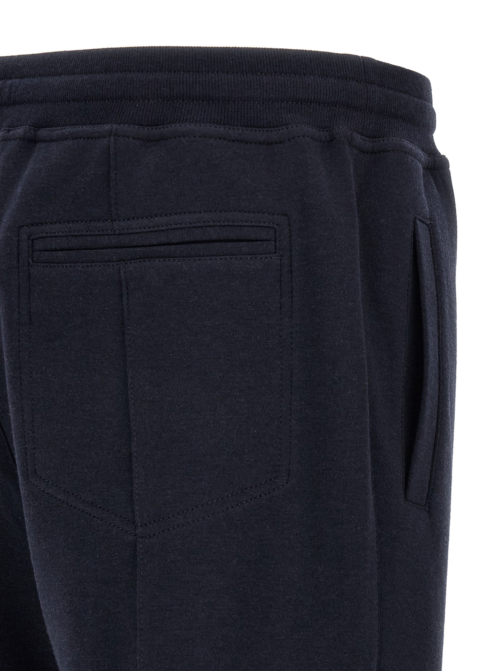 Brunello Cucinelli Blue Cotton Joggers (Workout Men's Pants)