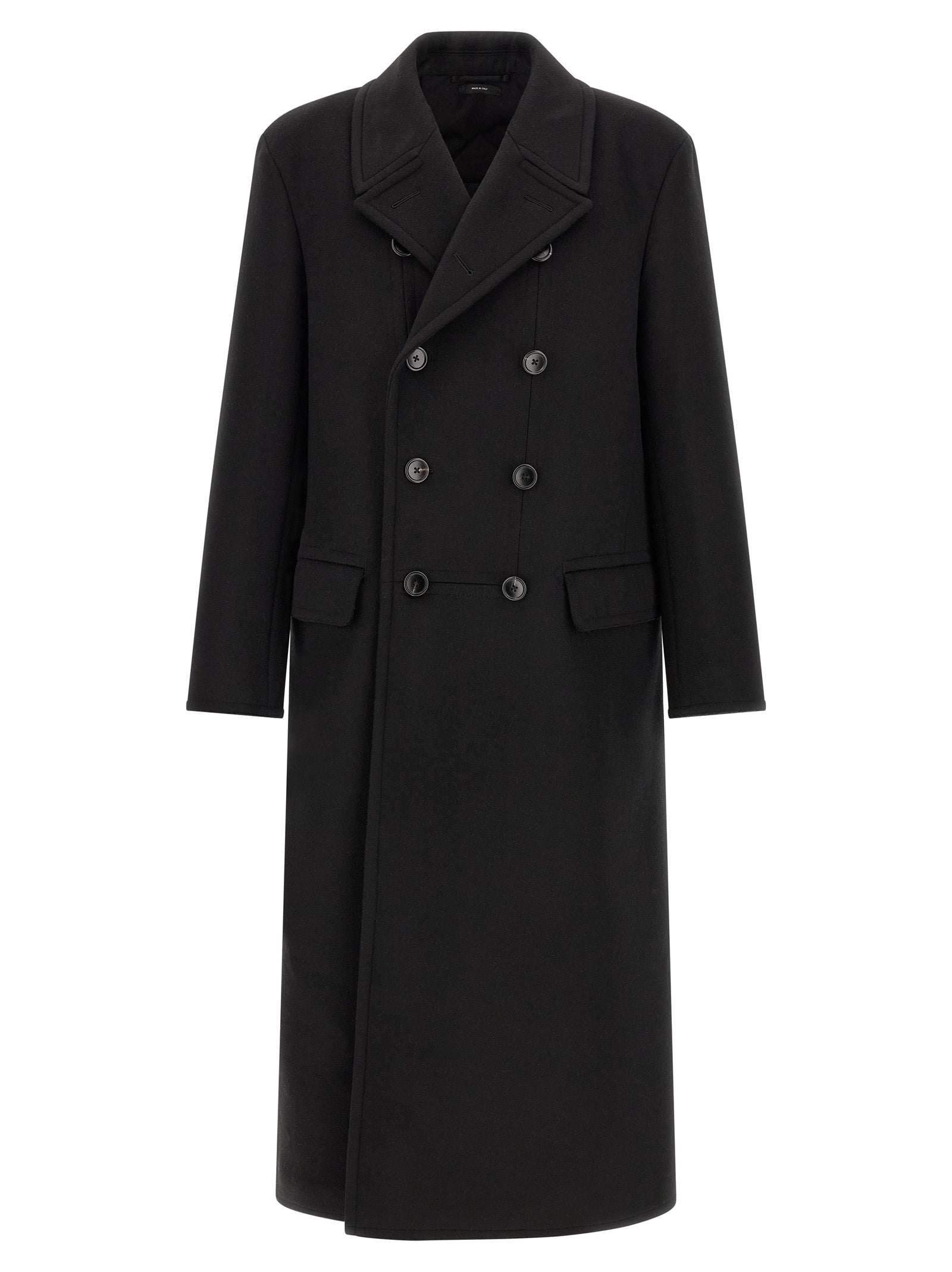Tom Ford Black Virgin Wool Men's Coat