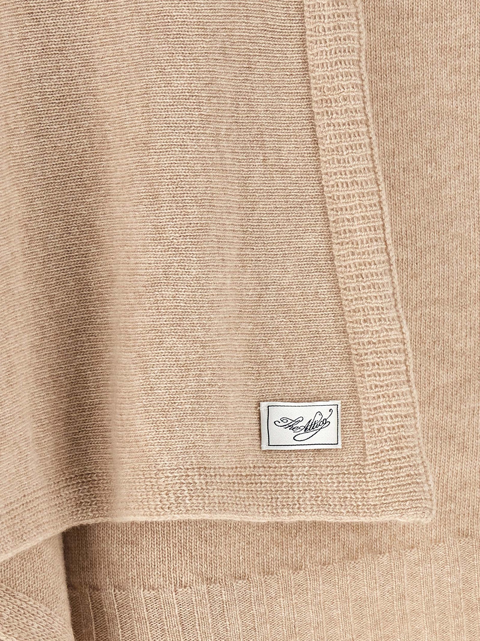 The Attico Beige Cashmere Women's Cardigan
