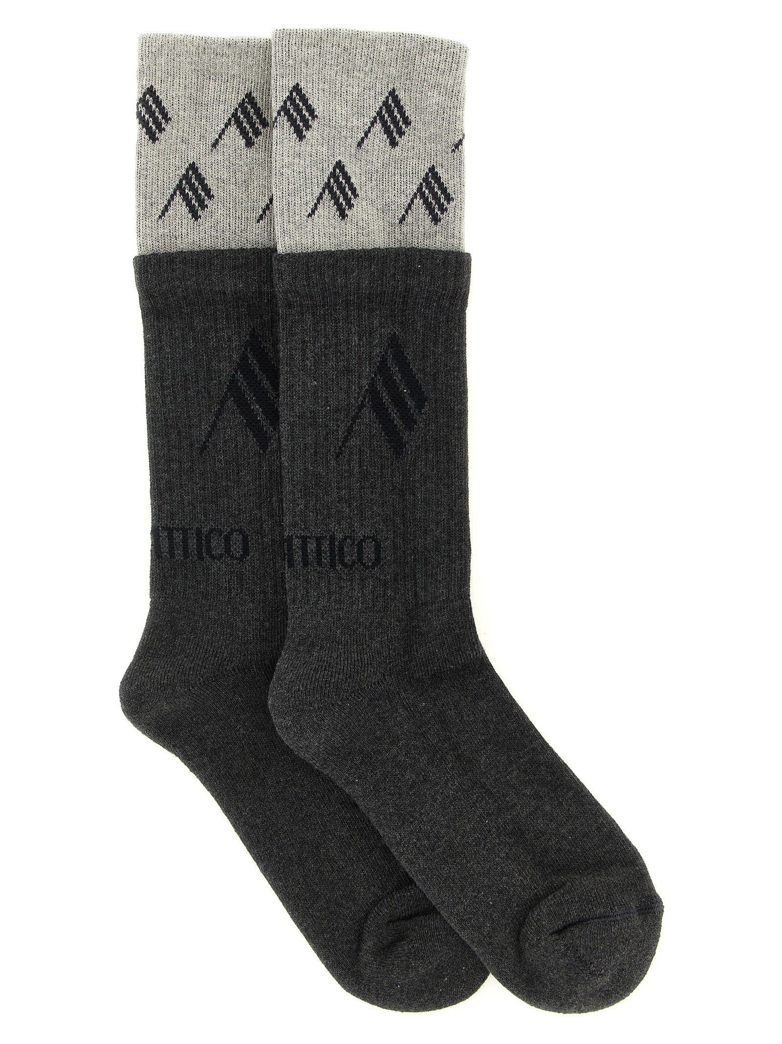The Attico Gray Cotton Women's Socks