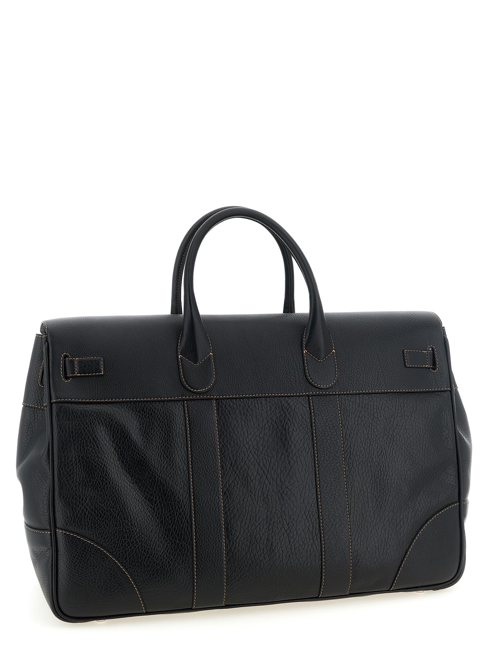 Brunello Cucinelli Black Calfskin Men's Accessories