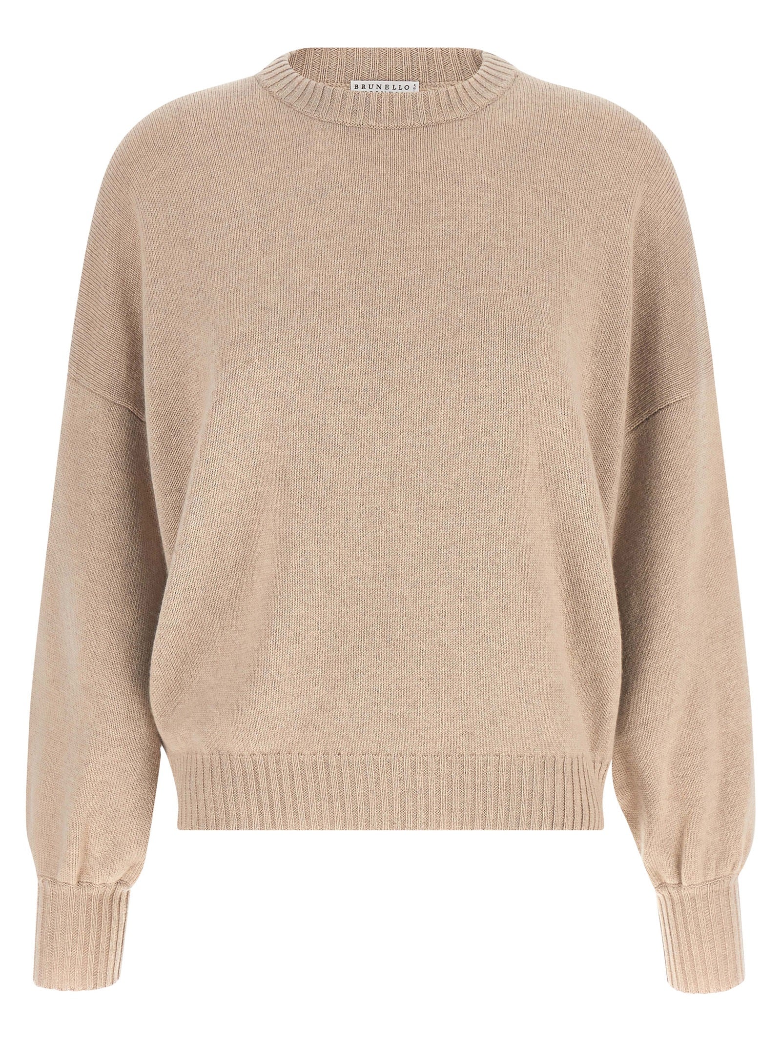 Brunello Cucinelli Beige Cashmere Women's Cardigan