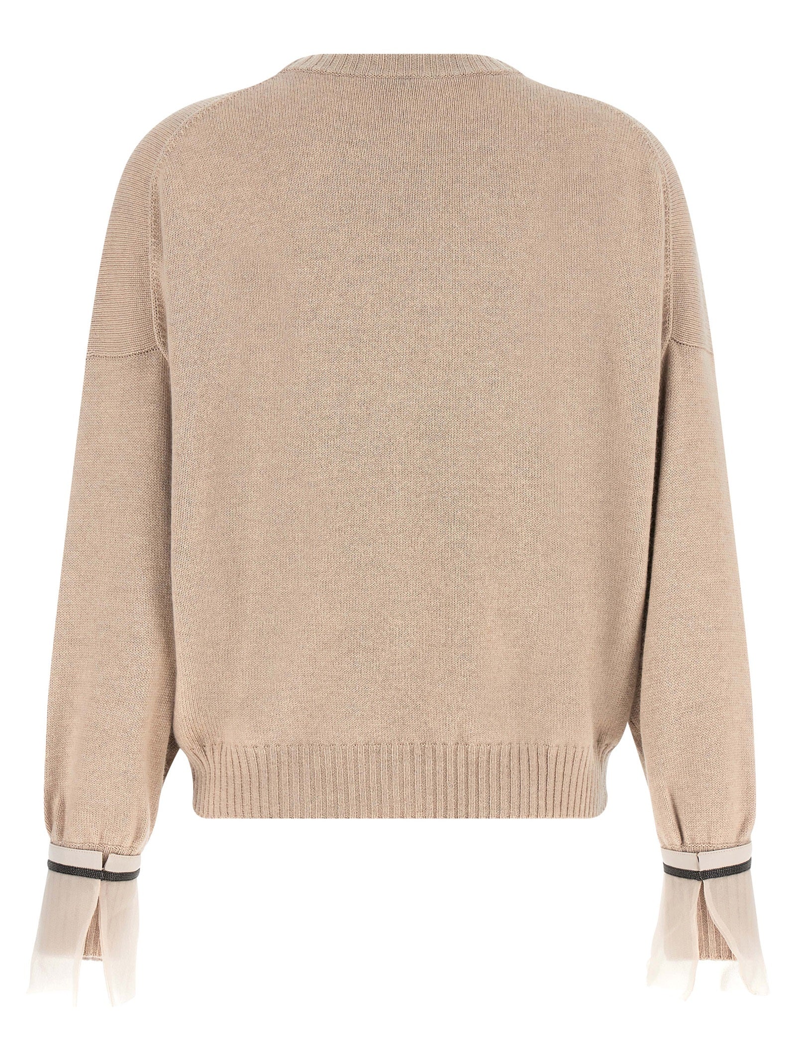 Brunello Cucinelli Beige Cashmere Women's Cardigan