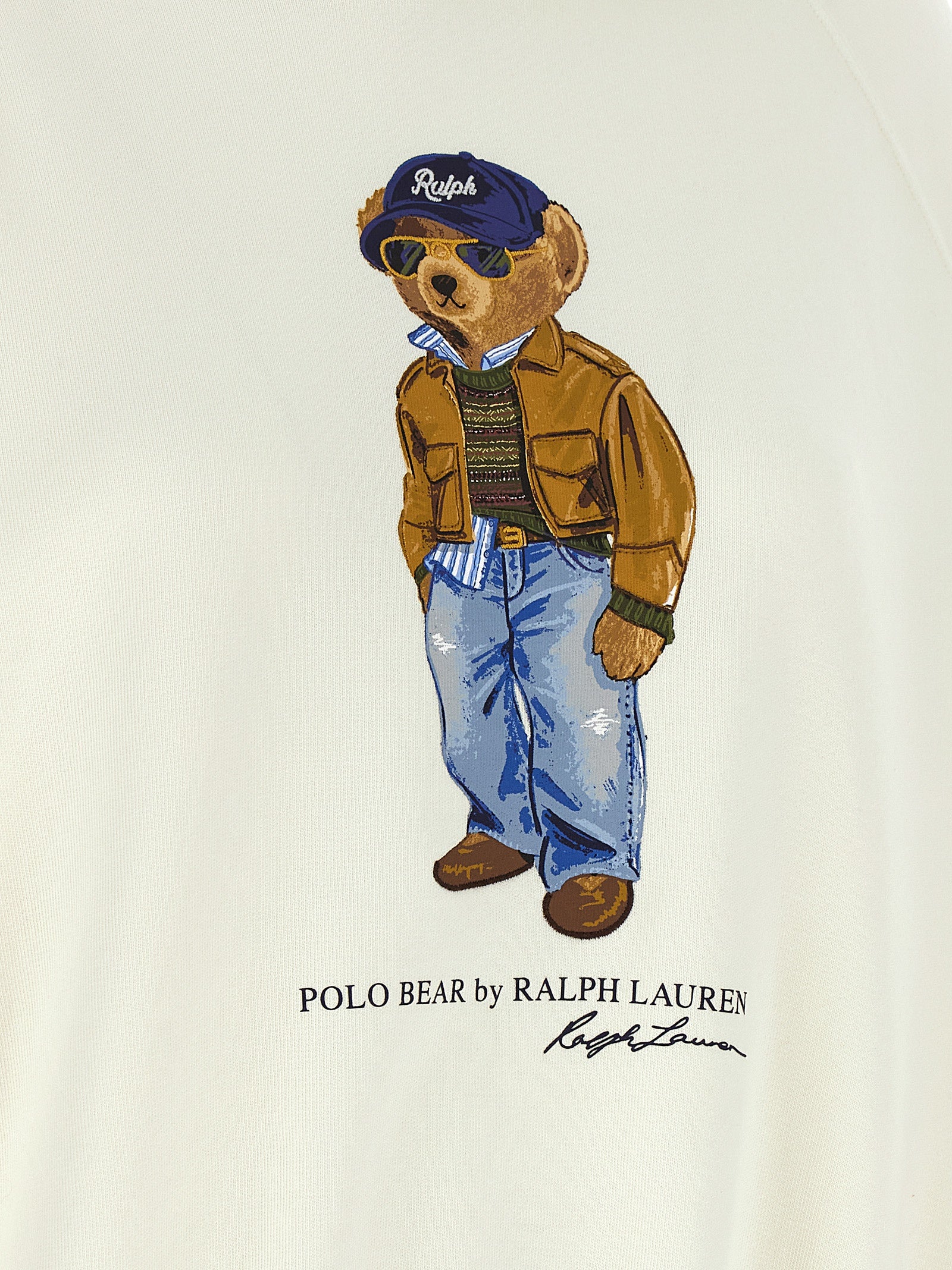 Polo Ralph Lauren White Cotton Women's Sweatshirt