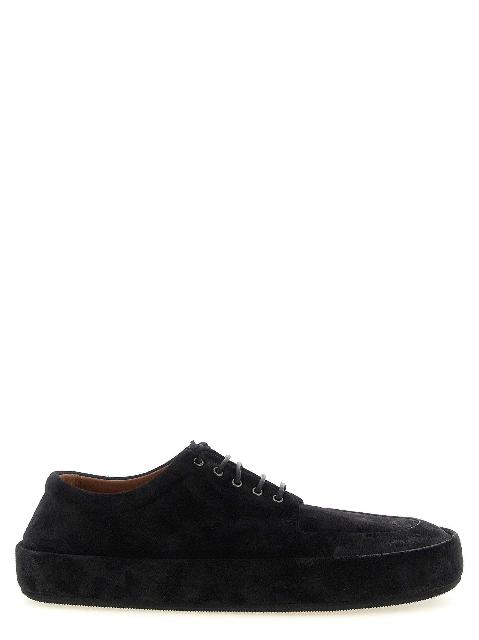 Marsell Black Calfskin Oxfords And Men's Derbies