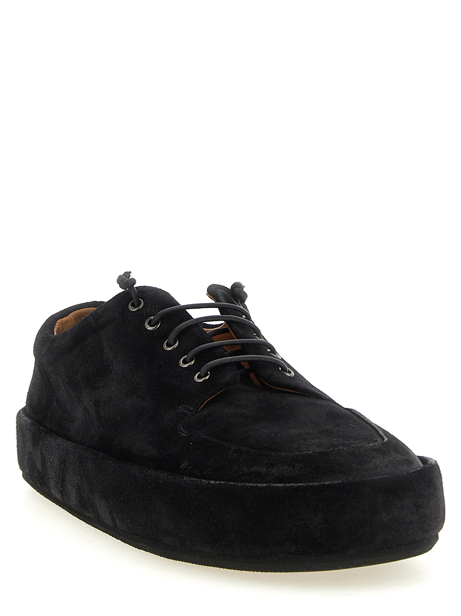 Marsell Black Calfskin Oxfords And Men's Derbies