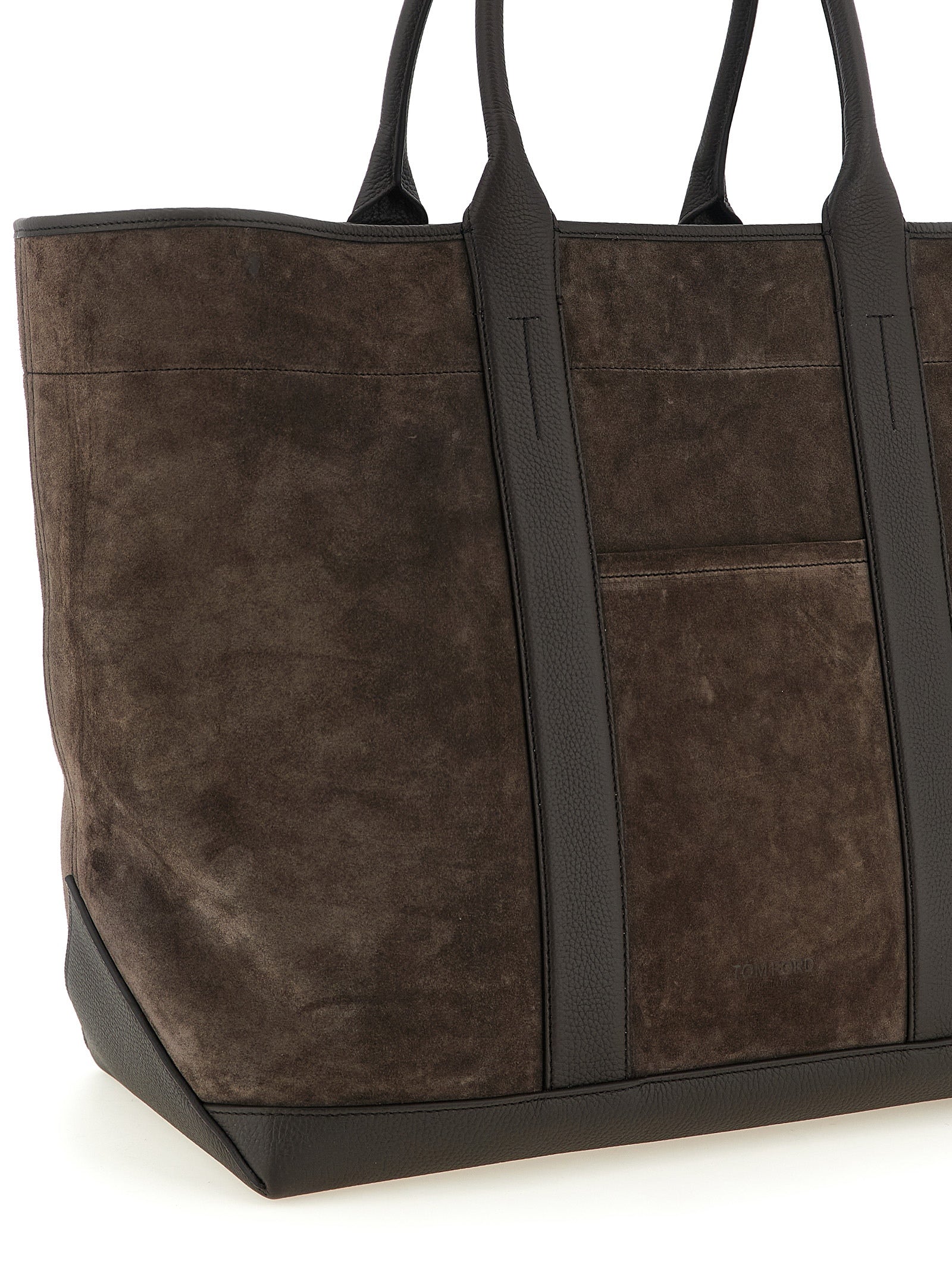 Tom Ford Brown Calfskin Tote Men's Bag