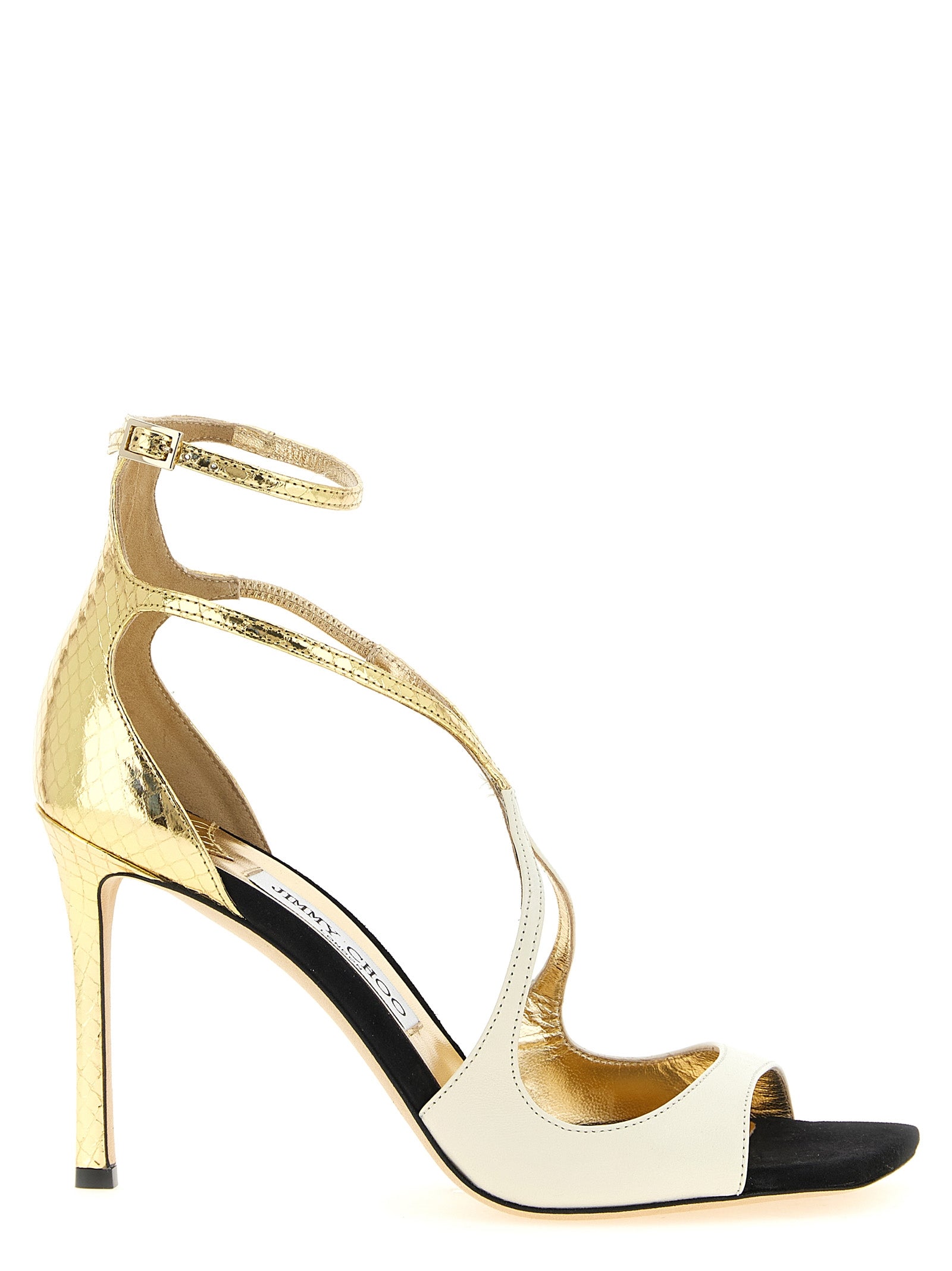 Jimmy Choo Multicolor Leather Stiletto Heel Women's Sandals