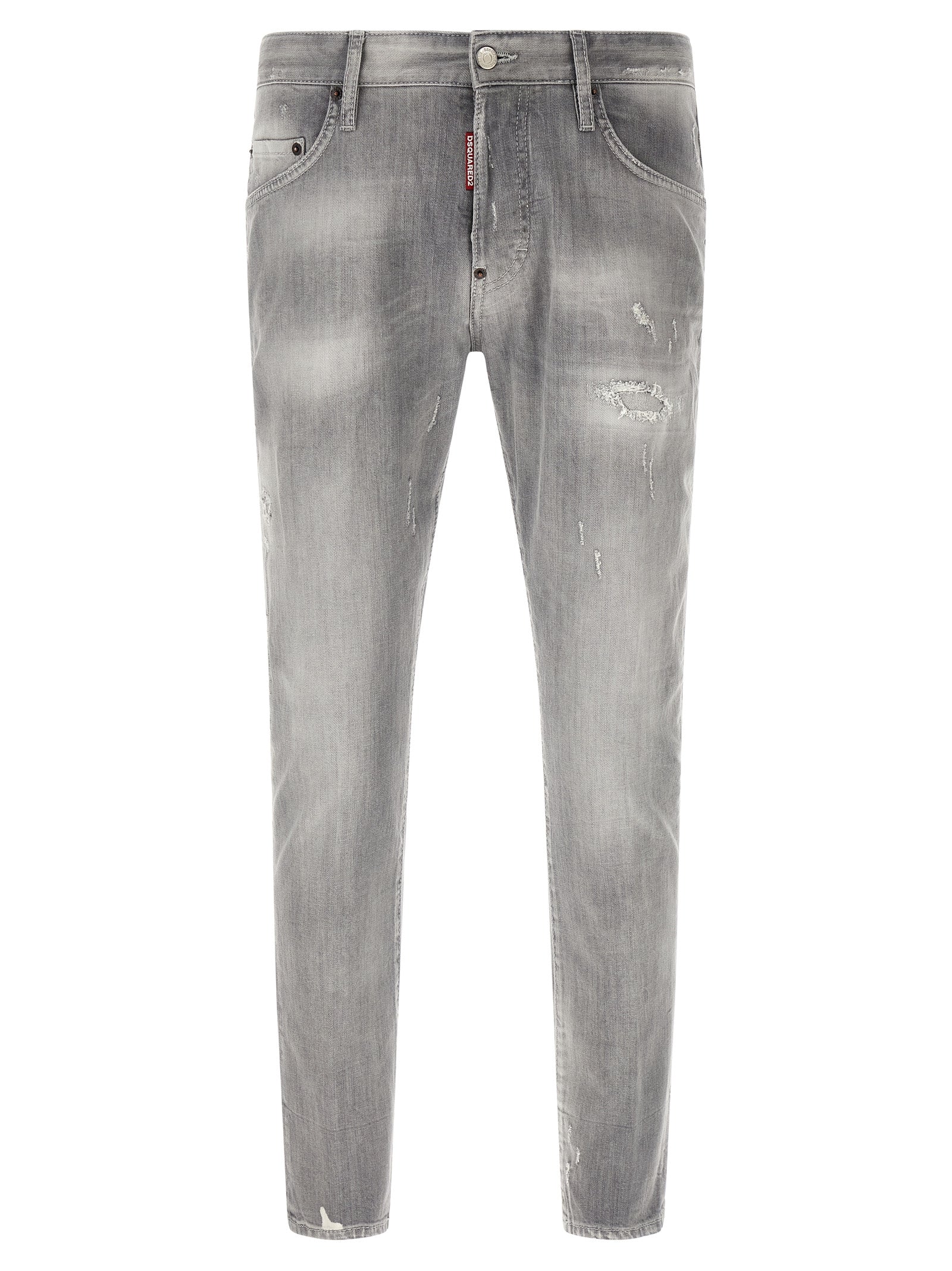 Dsquared² Gray Cotton Tapered Men's Jeans