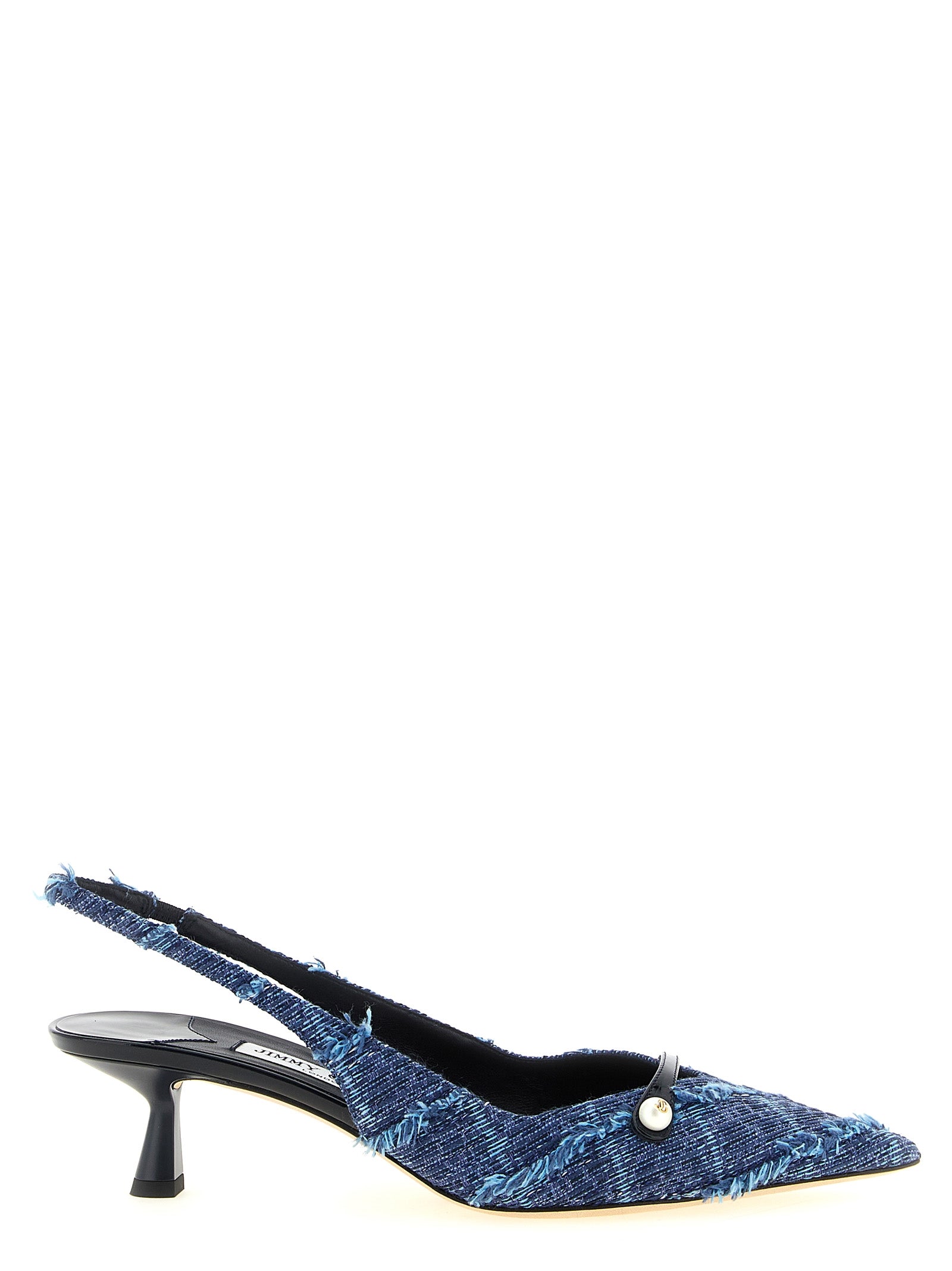 Jimmy Choo Multicolor Tencel Mid Heel Women's Pumps