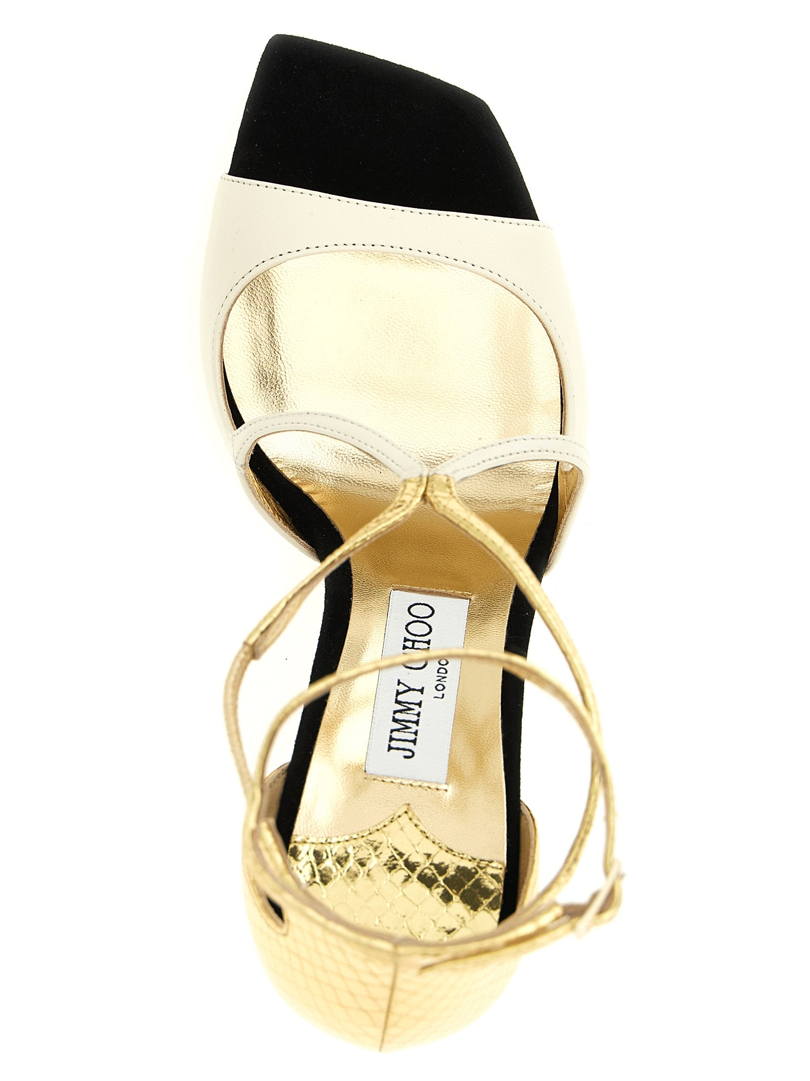 Jimmy Choo Multicolor Leather Stiletto Heel Women's Sandals