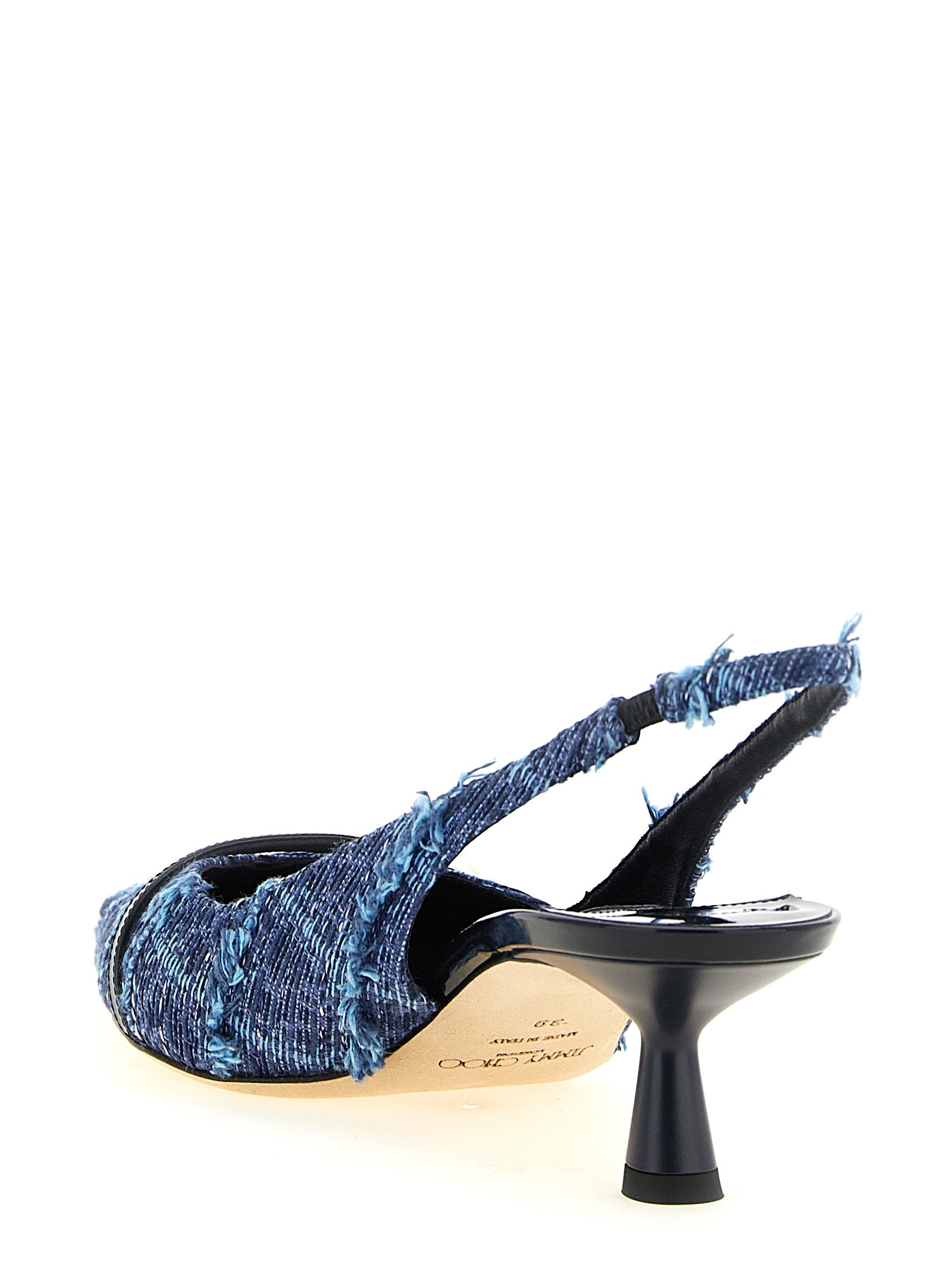 Jimmy Choo Multicolor Tencel Mid Heel Women's Pumps