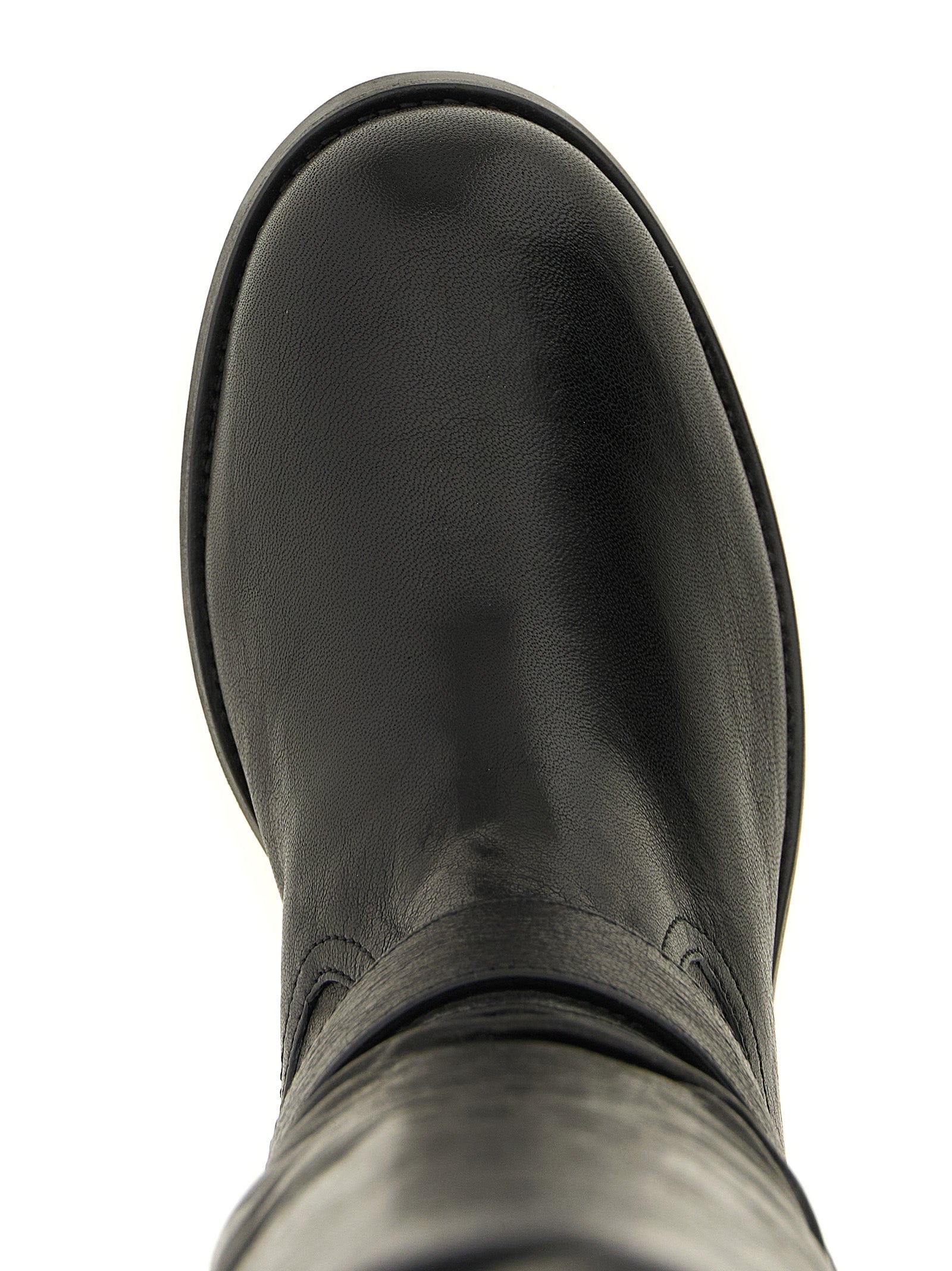 Jimmy Choo Black Leather Over The Women's Knee