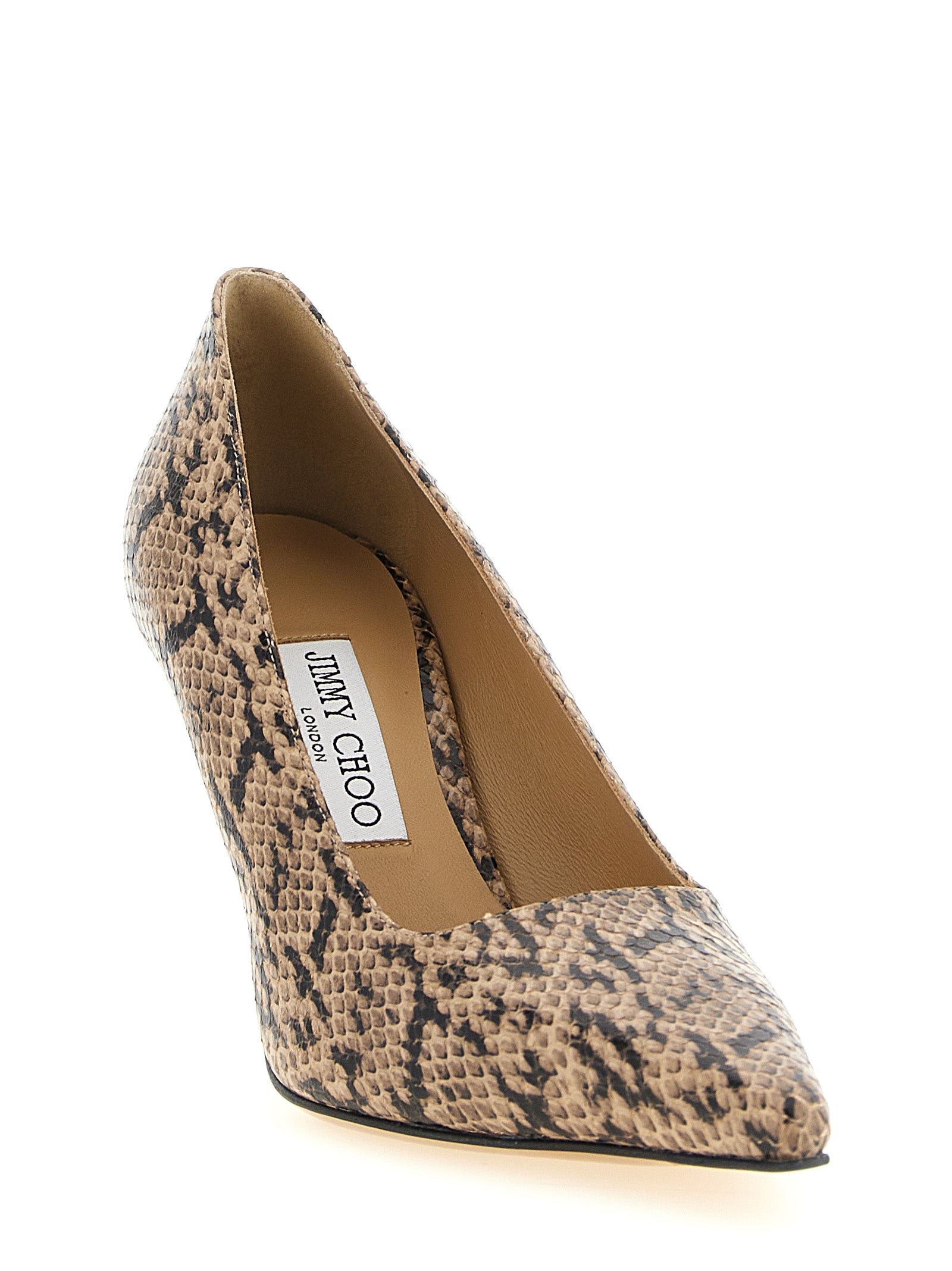 Jimmy Choo Brown Leather High Heel Women's Pumps