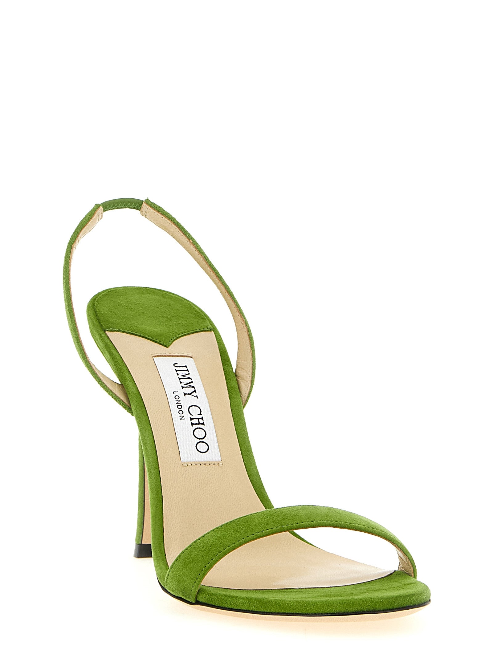 Jimmy Choo Bicolor Leather Stiletto Heel Women's Sandals