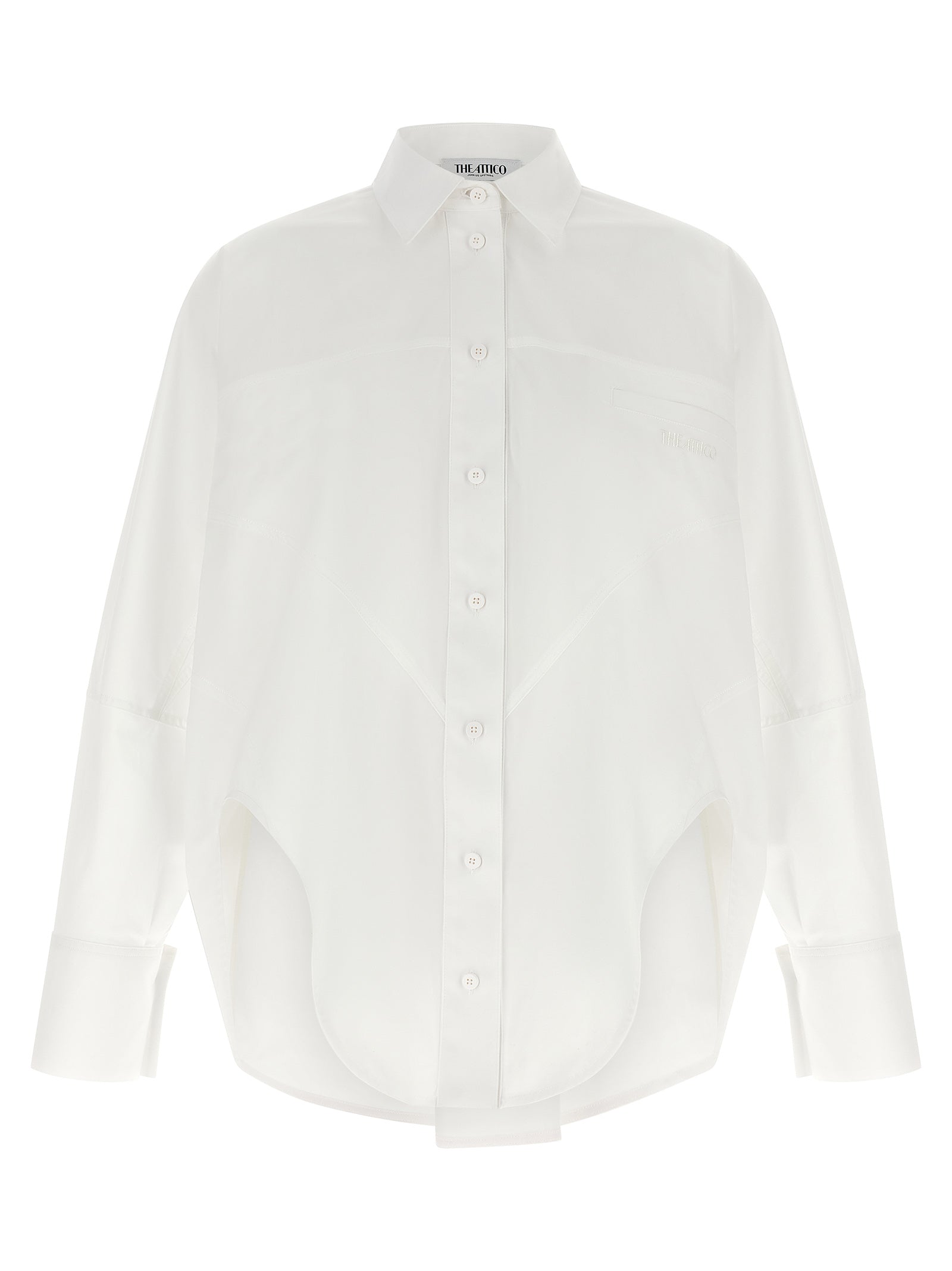 The Attico White Cotton Women's Blouse