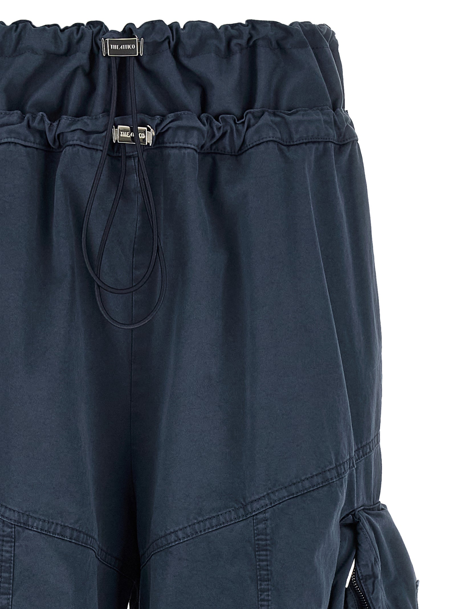 The Attico Blue Cotton Cargo Women's Pants