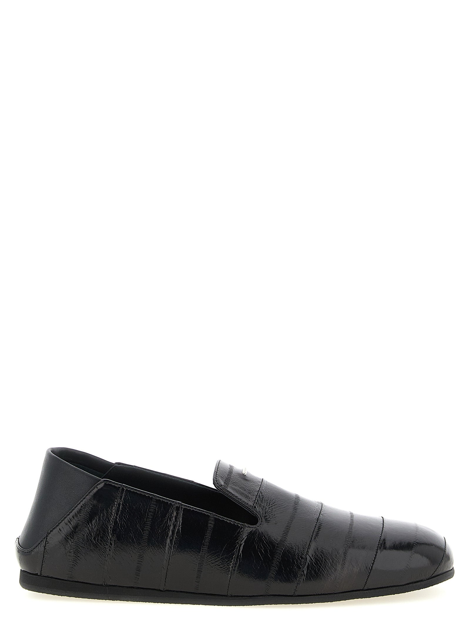 Giuseppe Zanotti Black Leather Slip-On Men's Loafers