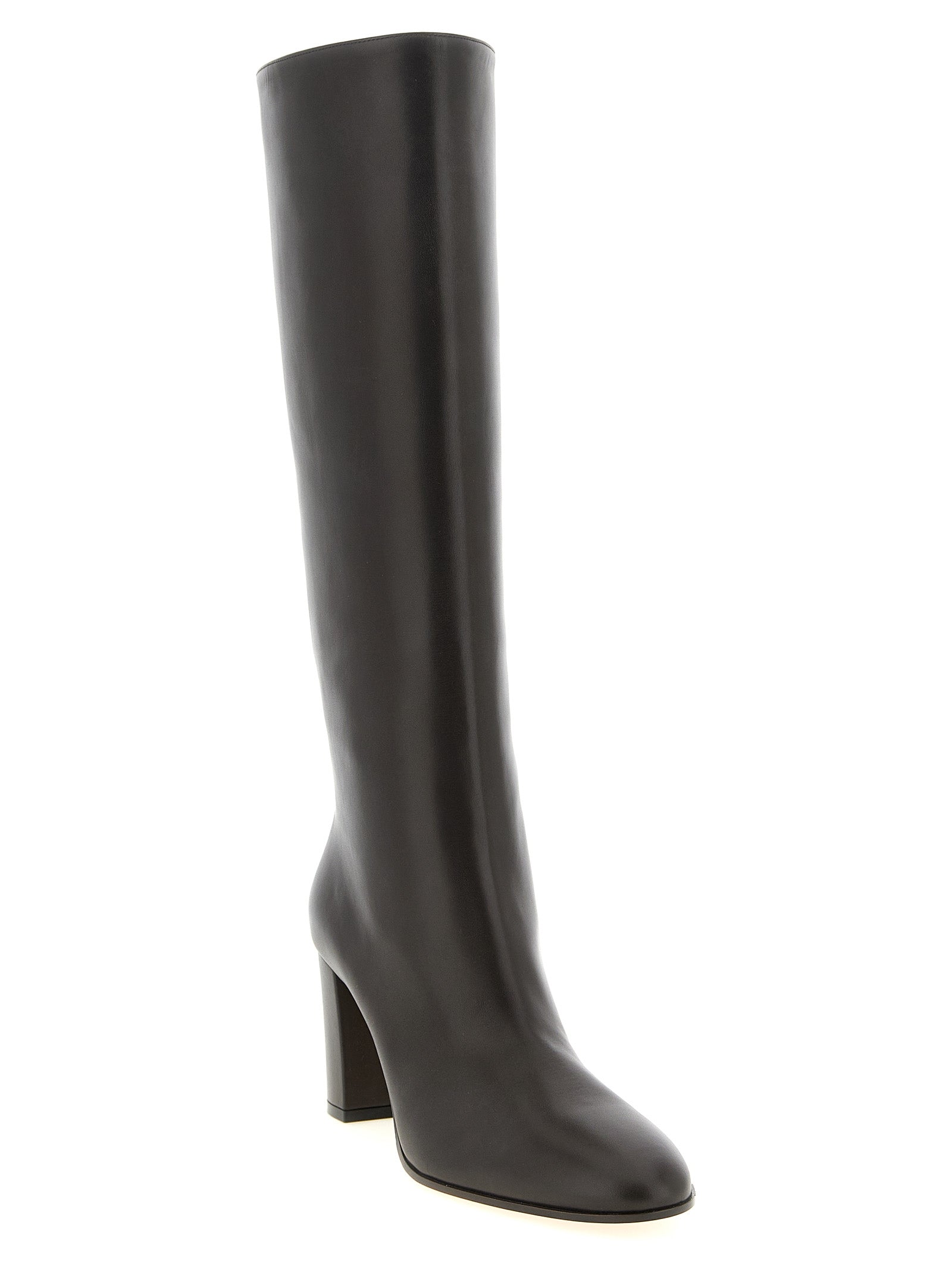 Gianvito Rossi Brown Calfskin Over The Women's Knee