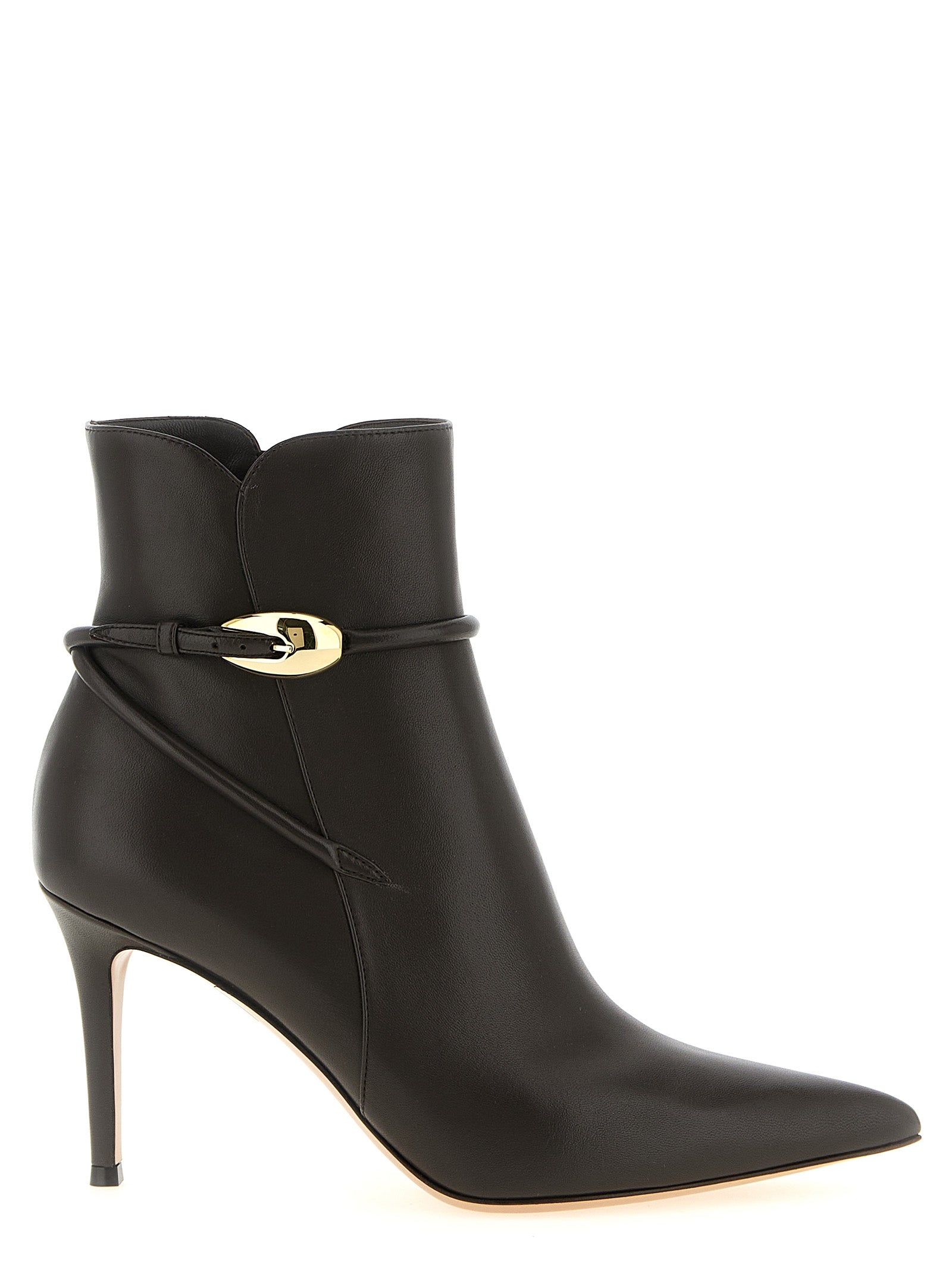 Gianvito Rossi Brown Lamb Leather Ankle Women's Boots