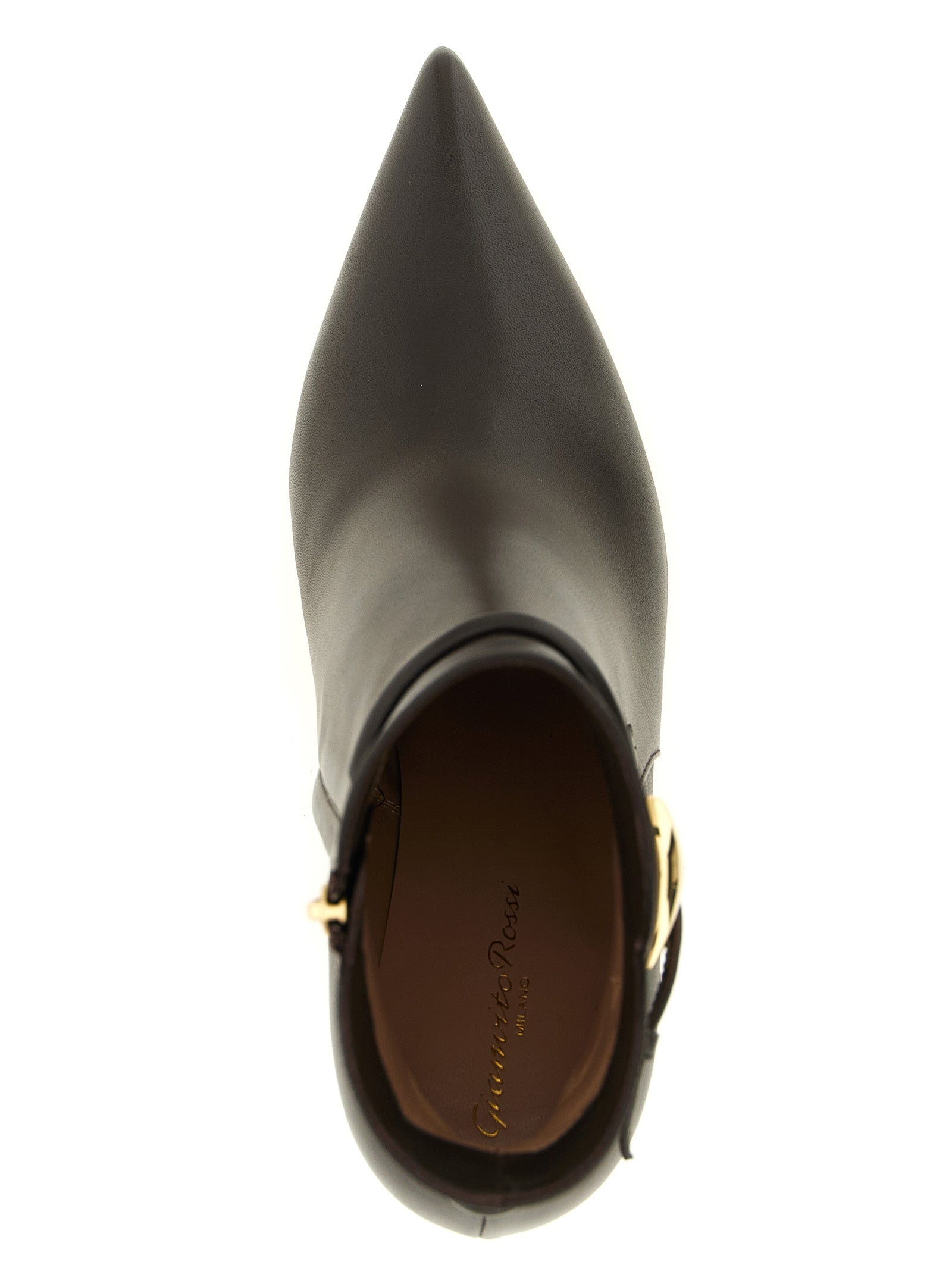 Gianvito Rossi Brown Lamb Leather Ankle Women's Boots