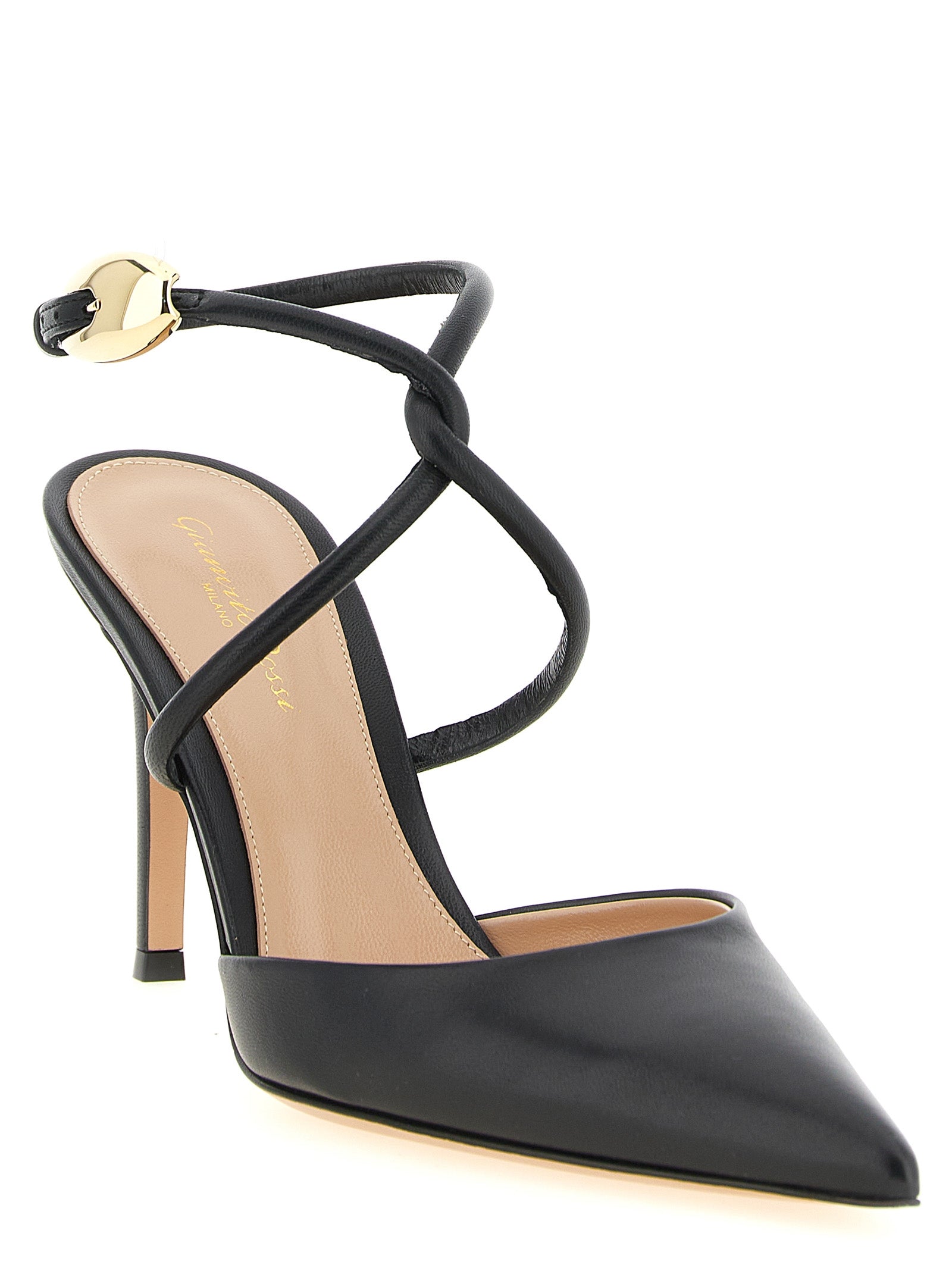 Gianvito Rossi Black Lamb Leather High Heel Women's Pumps