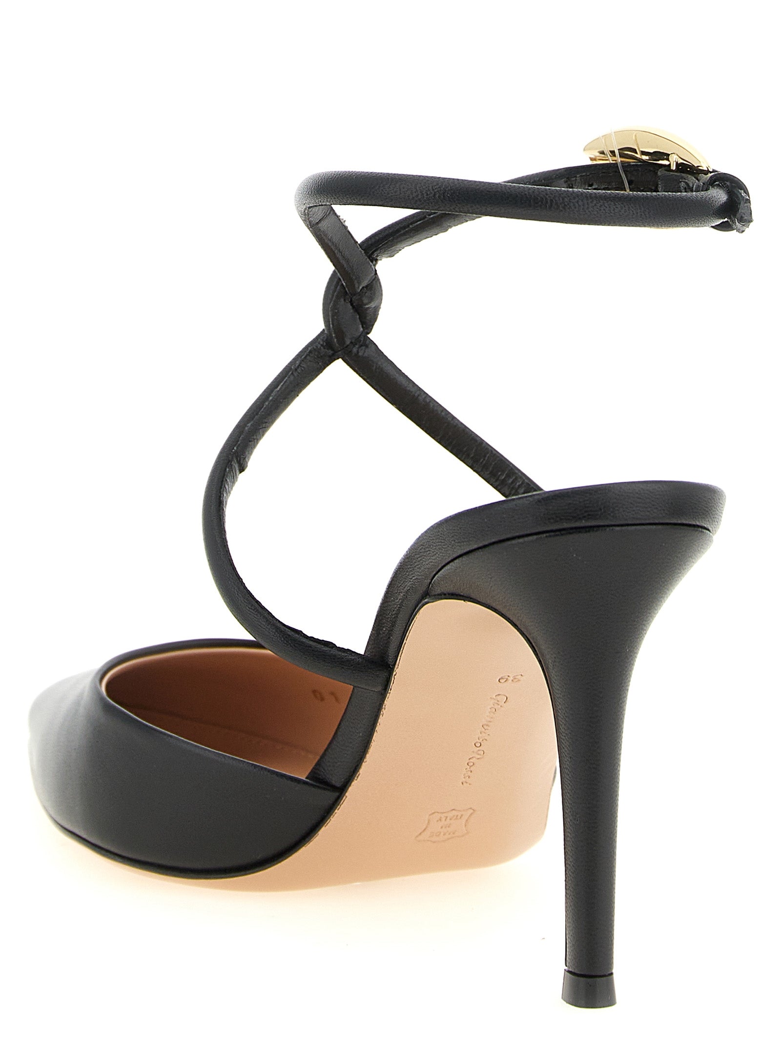 Gianvito Rossi Black Lamb Leather High Heel Women's Pumps