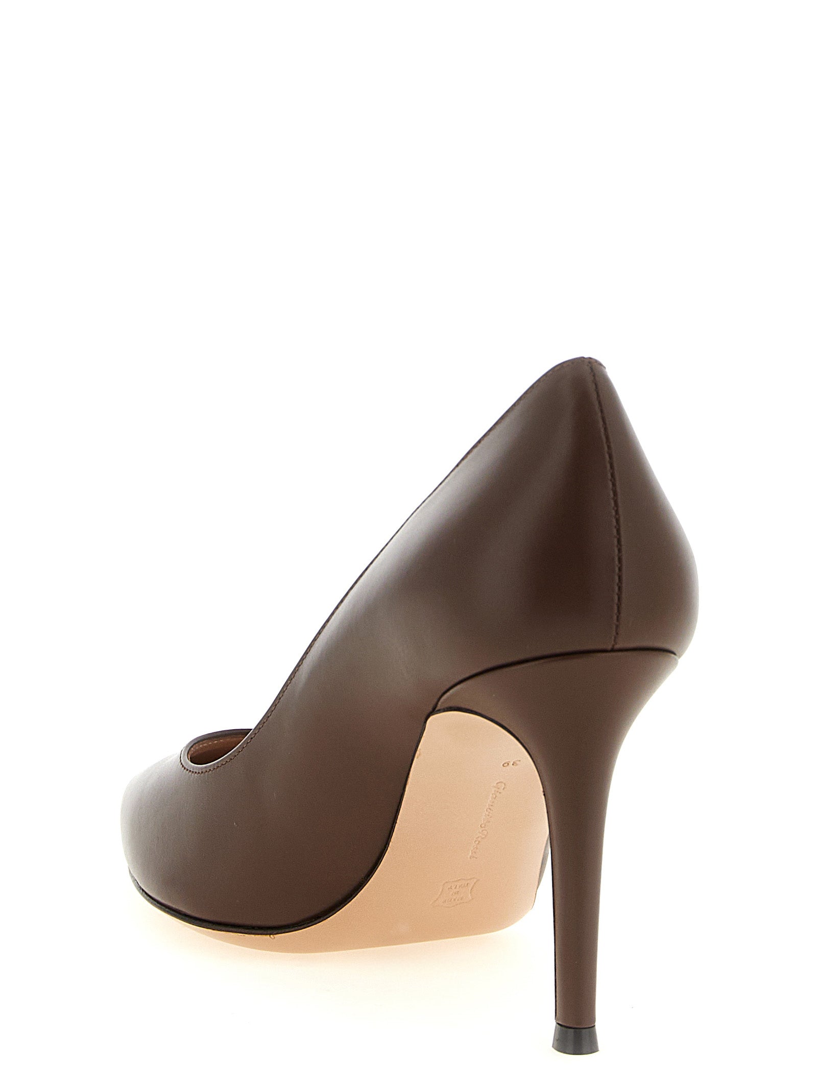 Gianvito Rossi Brown Calfskin High Heel Women's Pumps