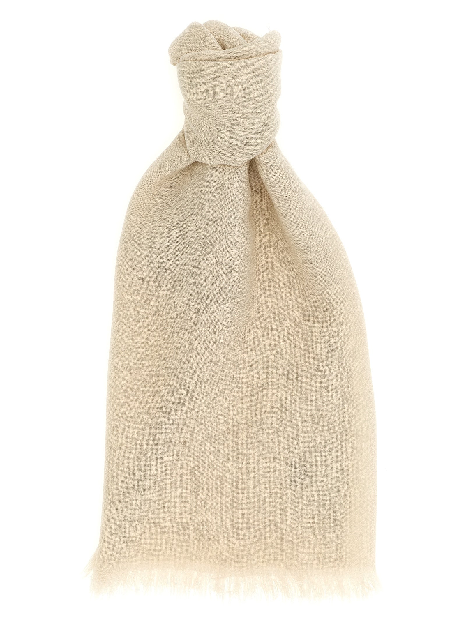 Brunello Cucinelli Beige Cashmere Women's Scarf