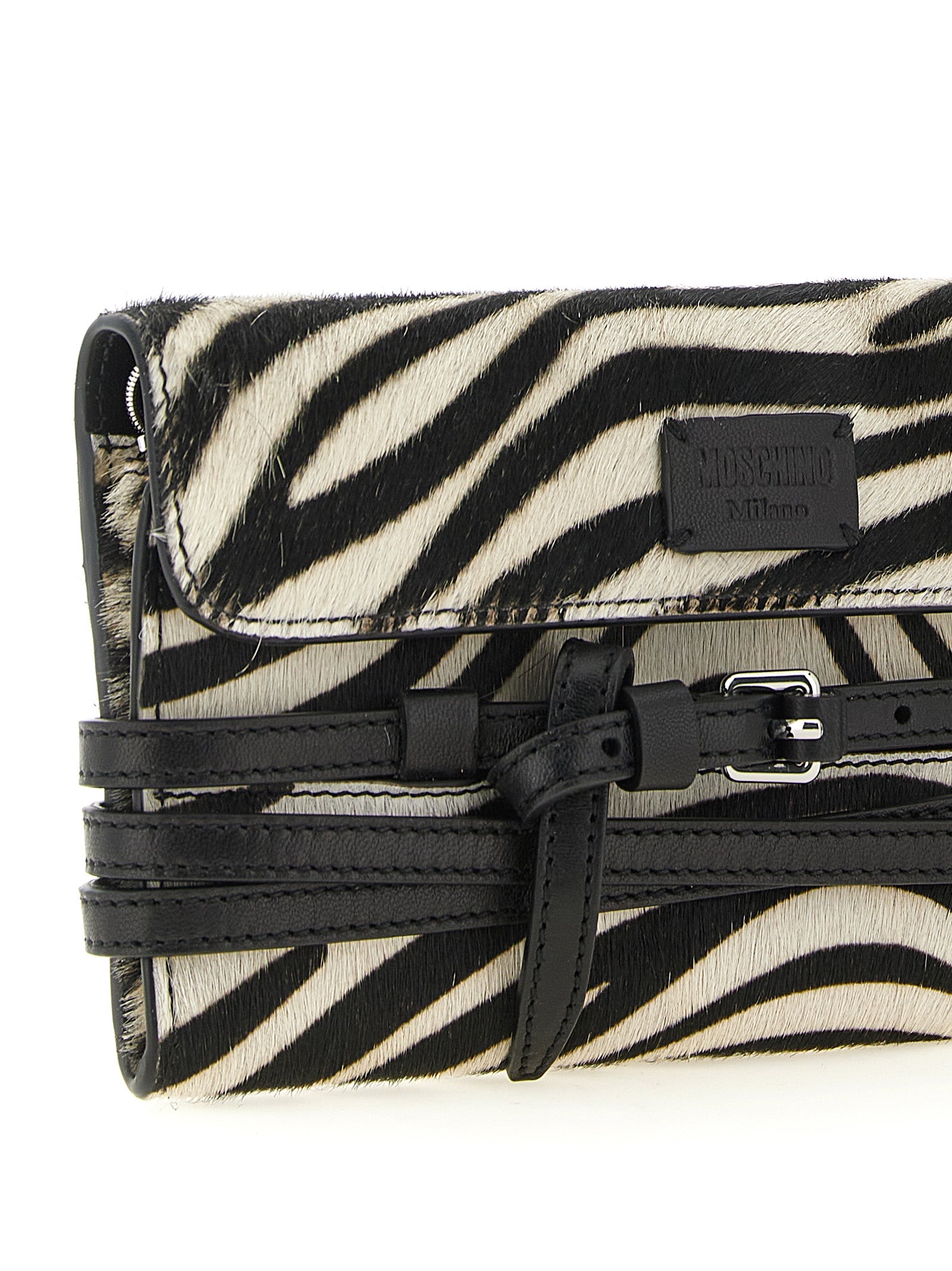 Moschino Bicolor Leather Women's Cardholder
