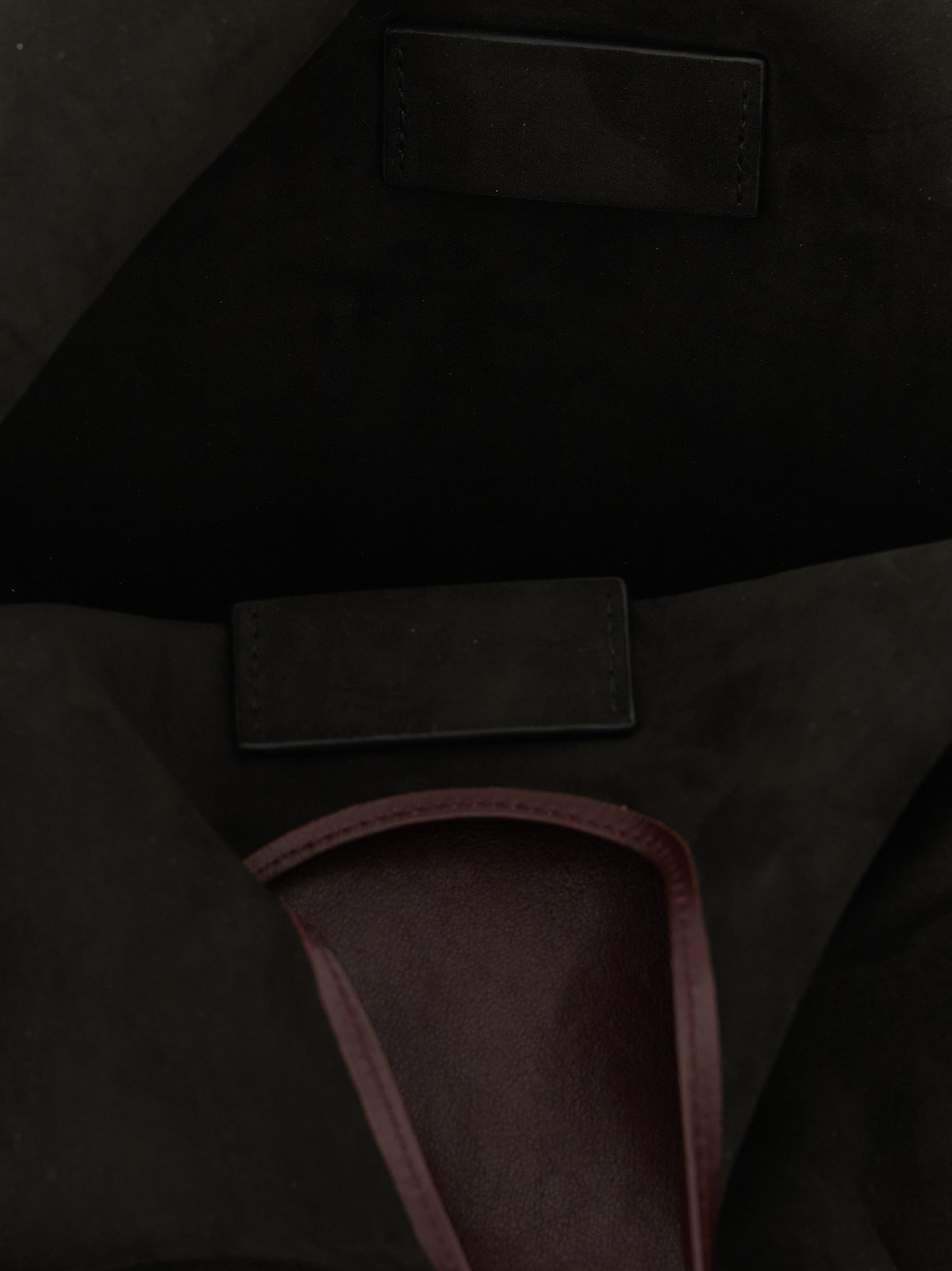 Maison Margiela Bordeaux Lamb Leather Shoulder Women's Bag