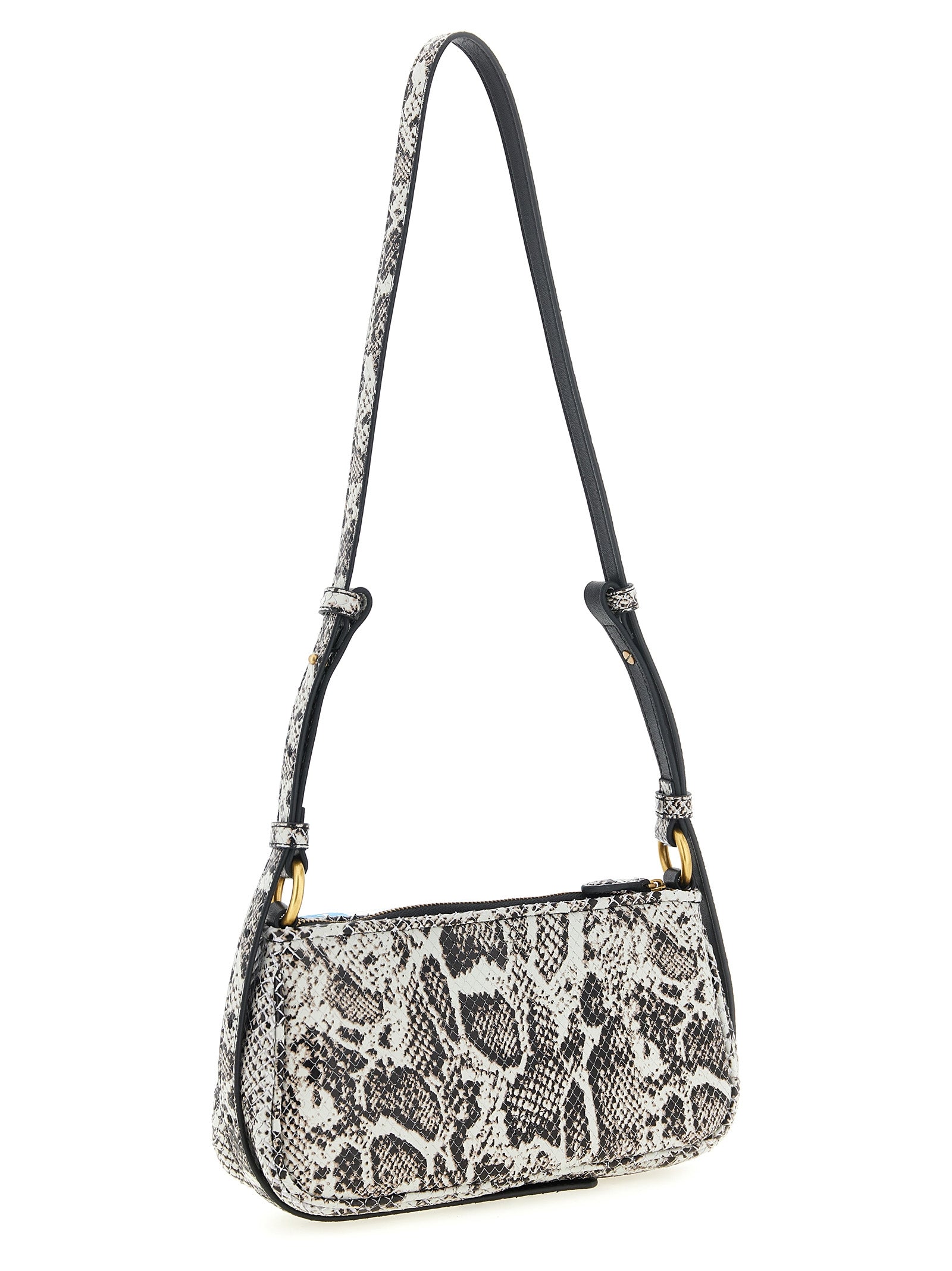 PINKO Gray Calfskin Crossbody Women's Bag